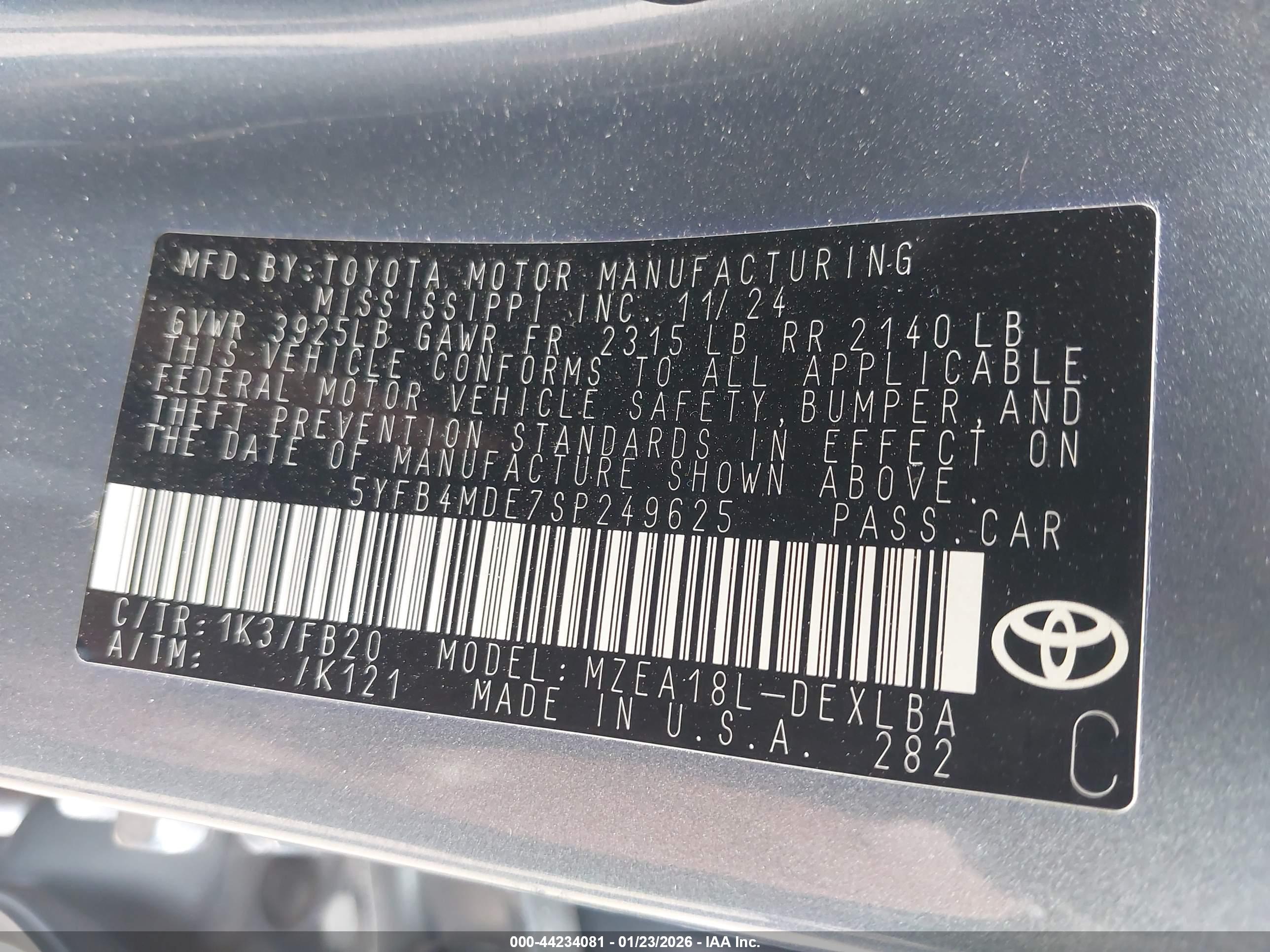 TOYOTA COROLLA image 9