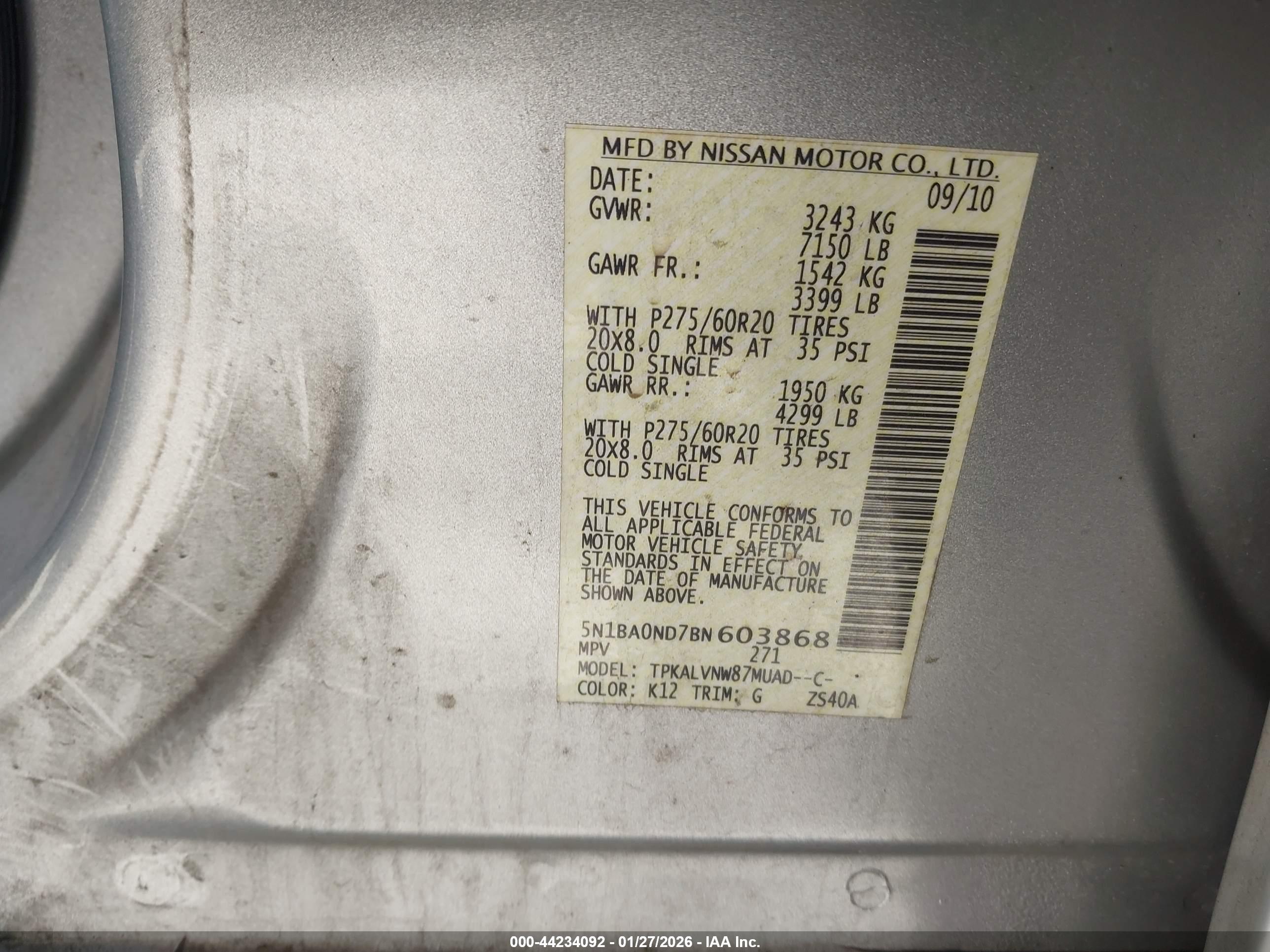 NISSAN ARMADA image 9