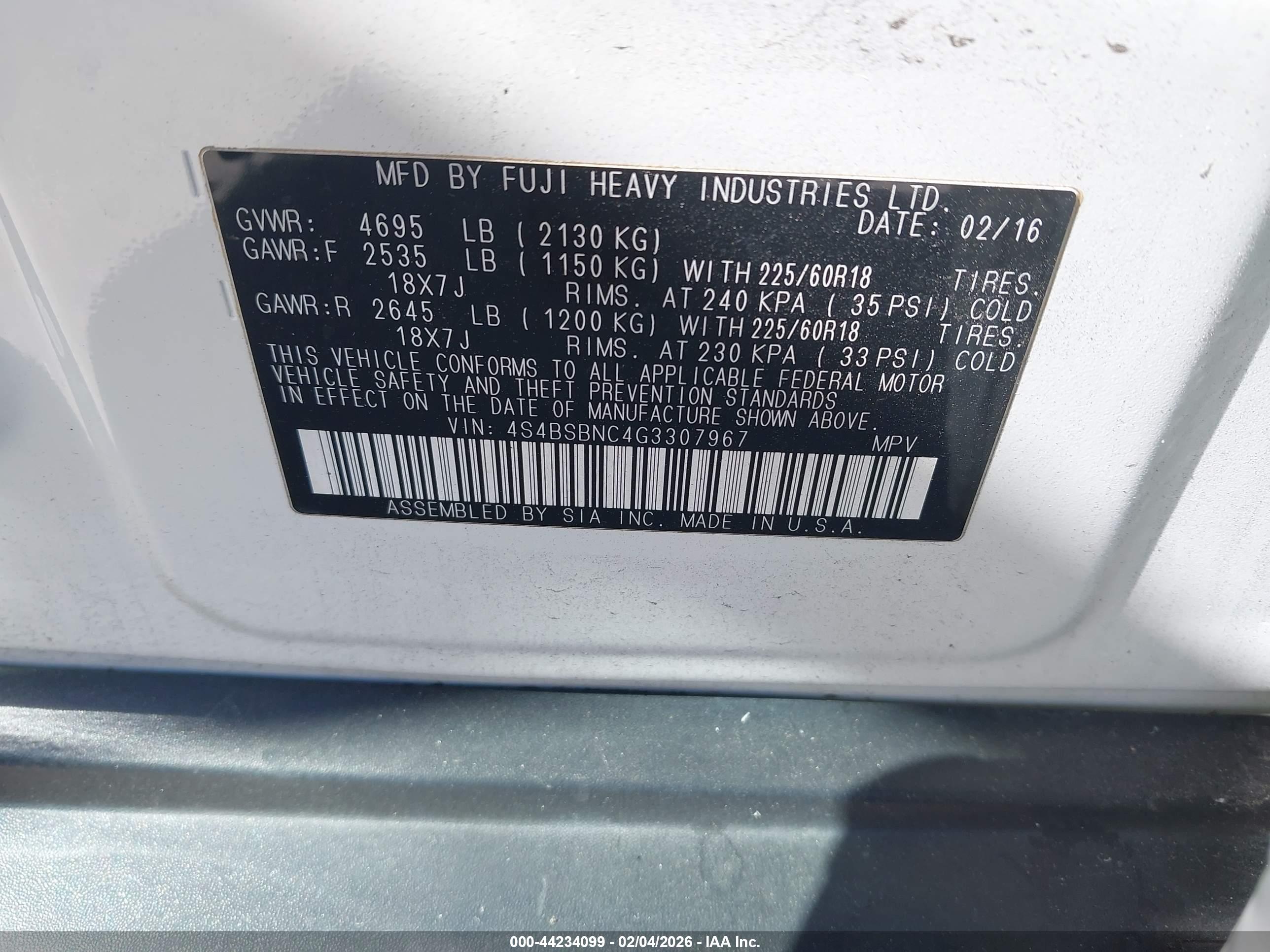 SUBARU OUTBACK image 9
