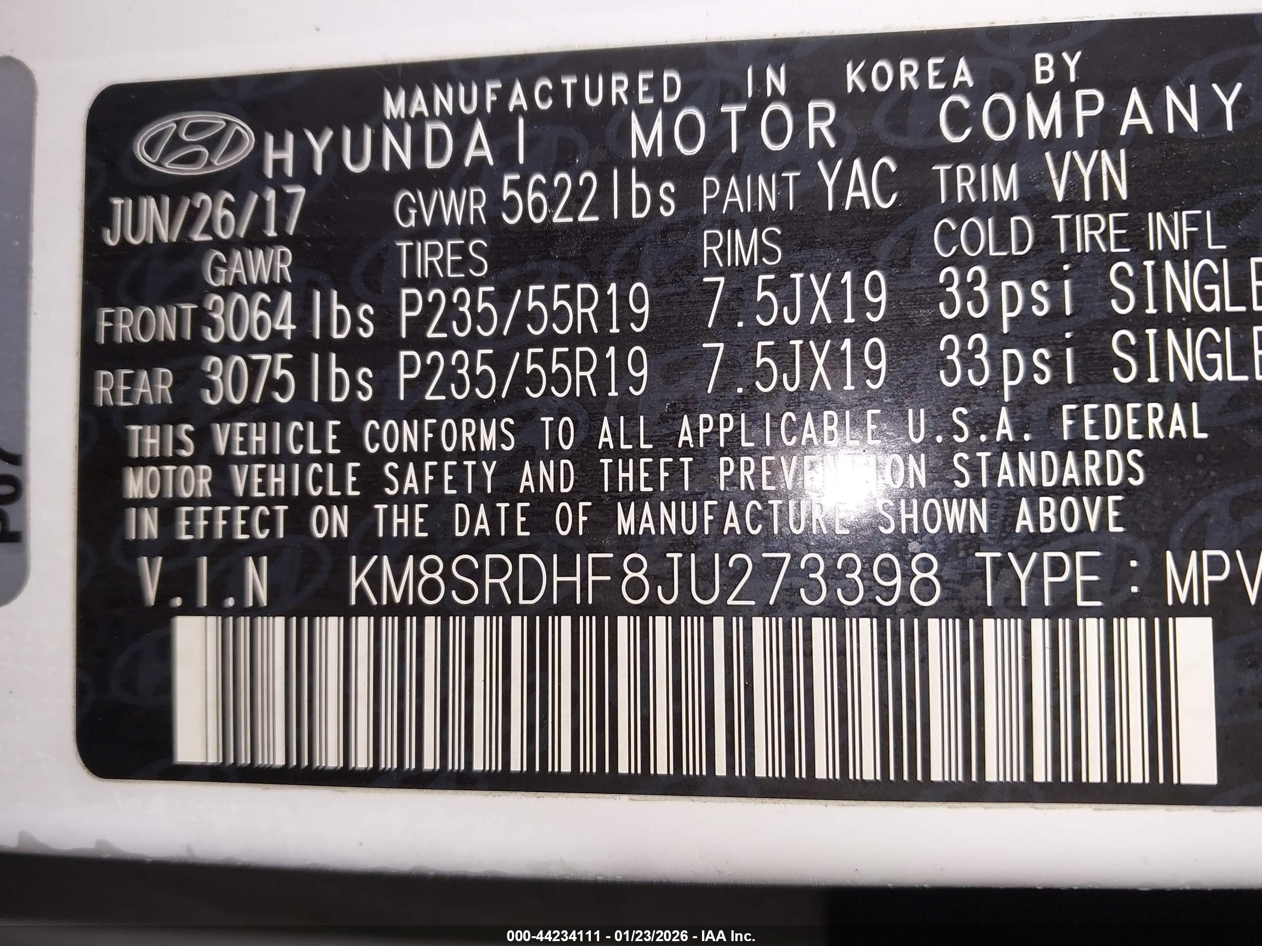 HYUNDAI SANTA image 9