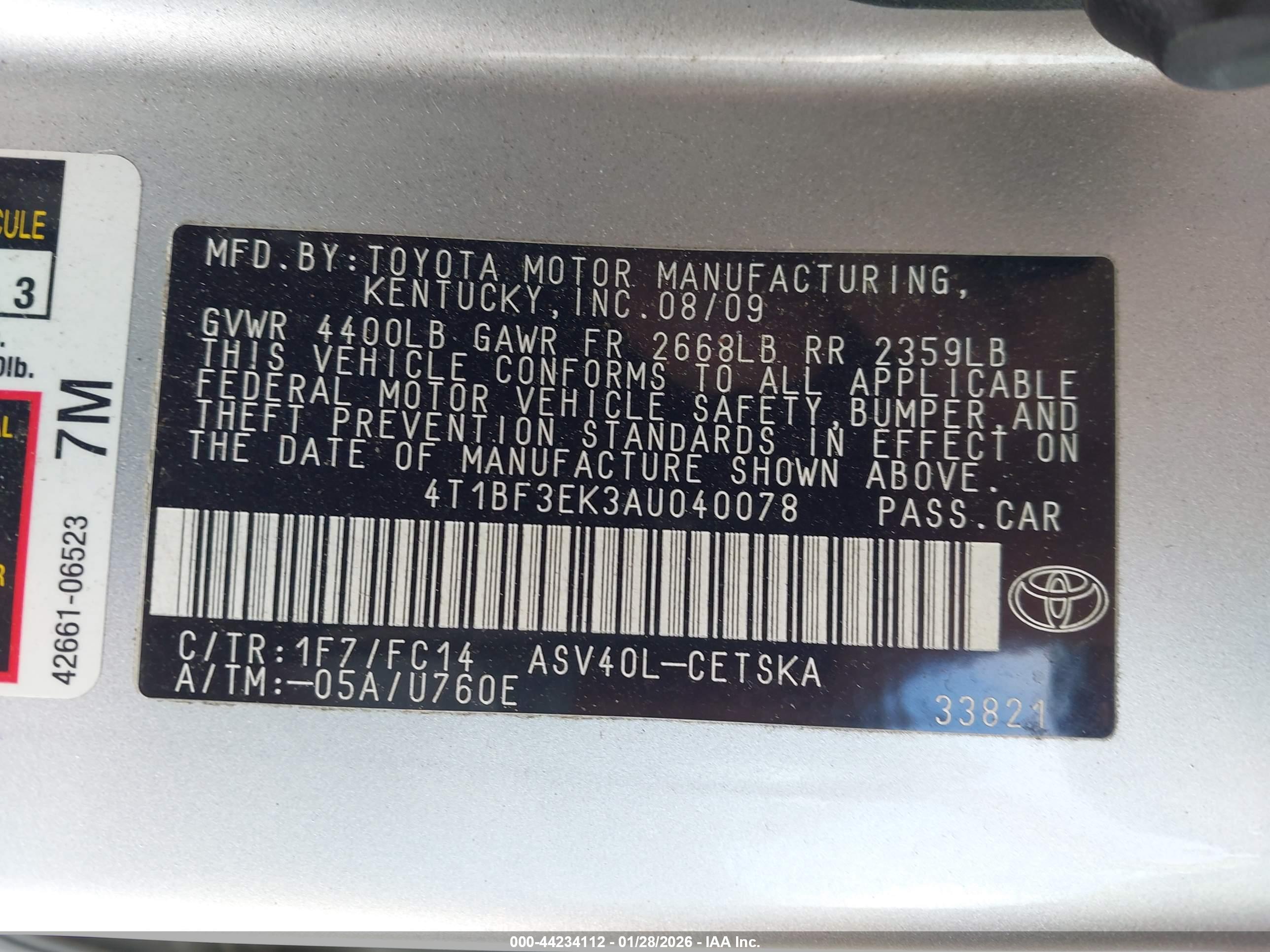 TOYOTA CAMRY image 9