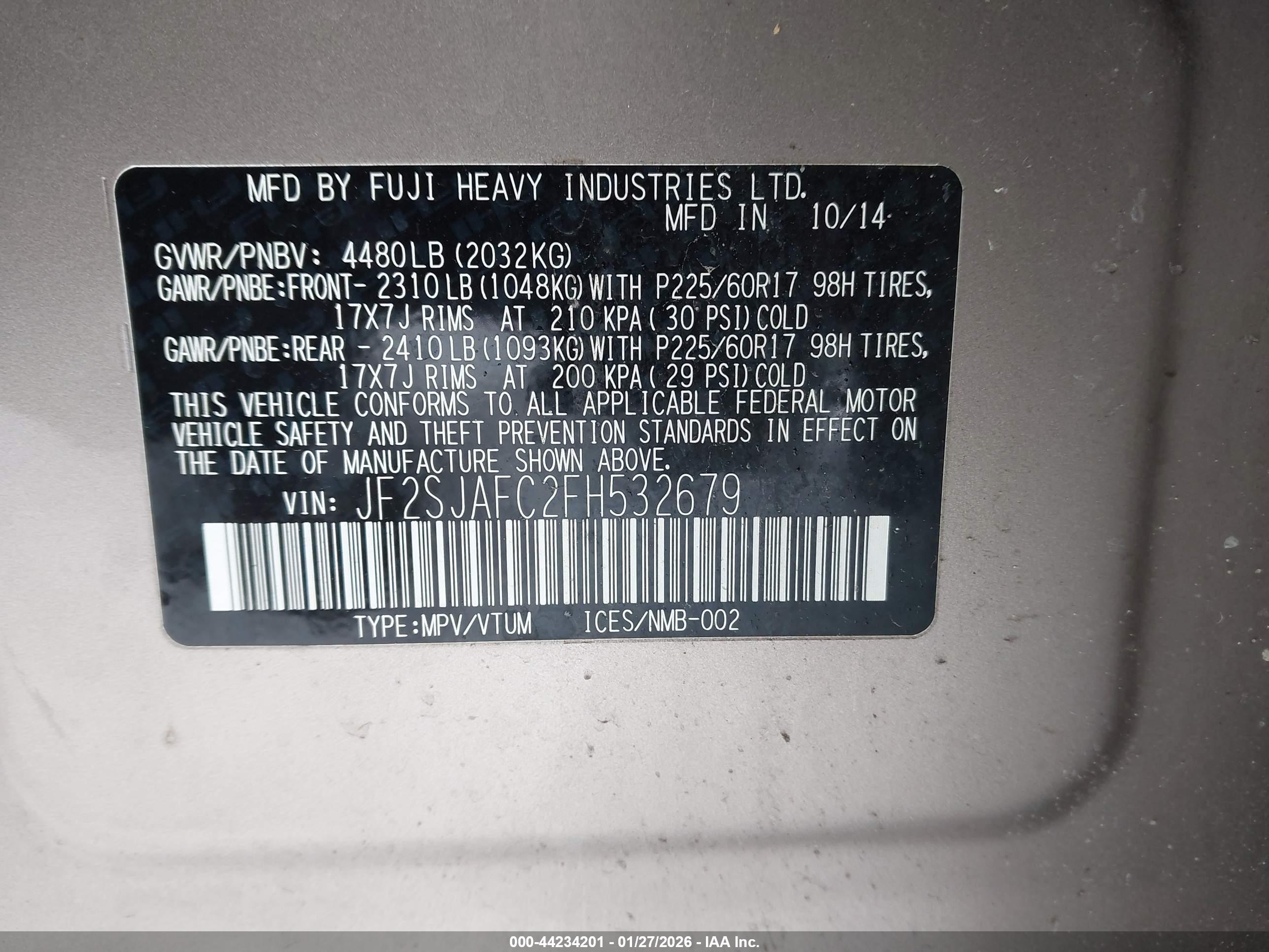 SUBARU FORESTER image 9