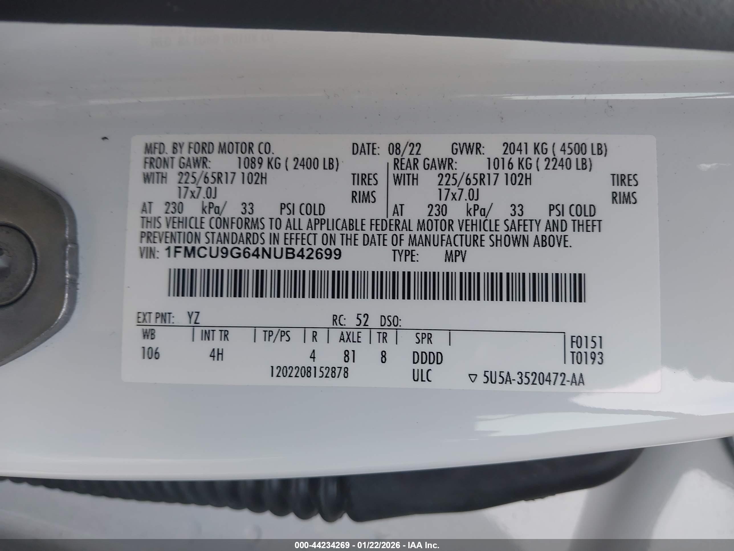 FORD ESCAPE image 9