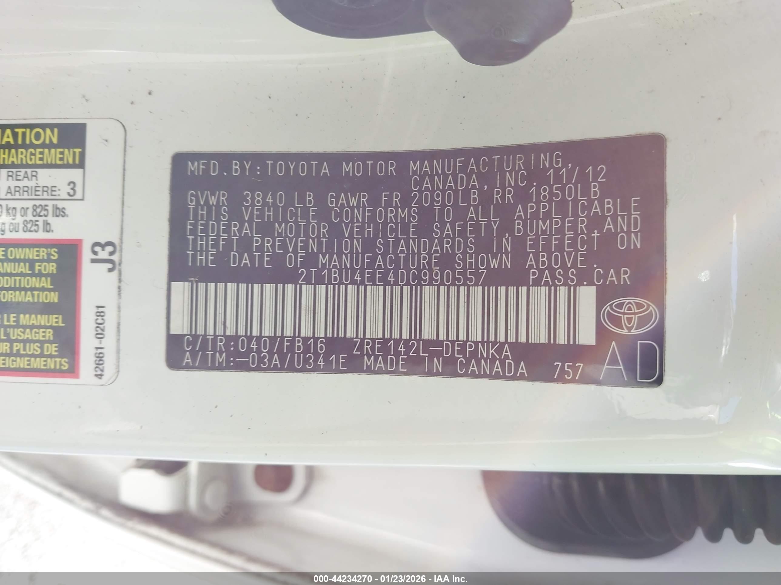 TOYOTA COROLLA image 9