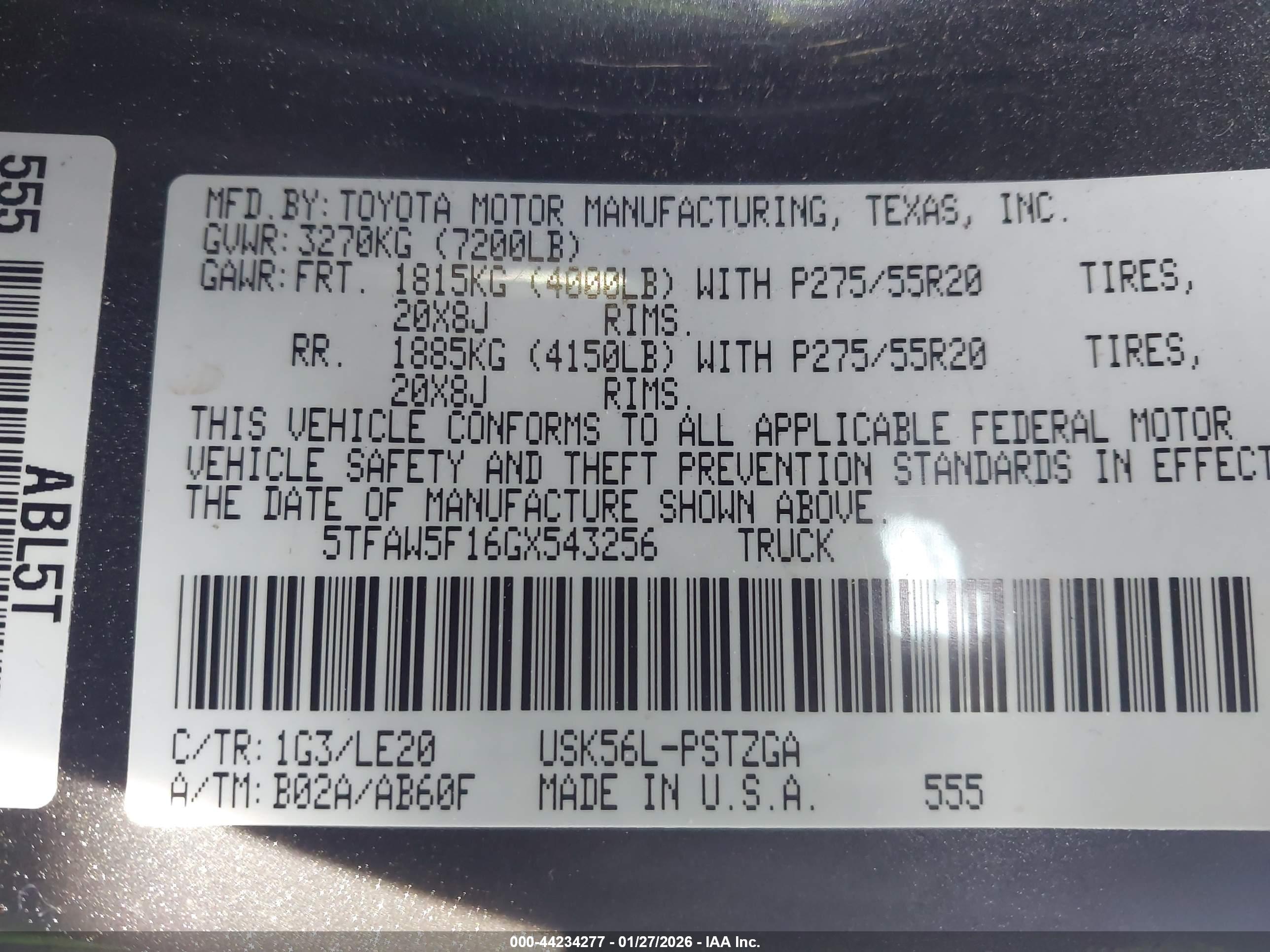 TOYOTA TUNDRA image 9