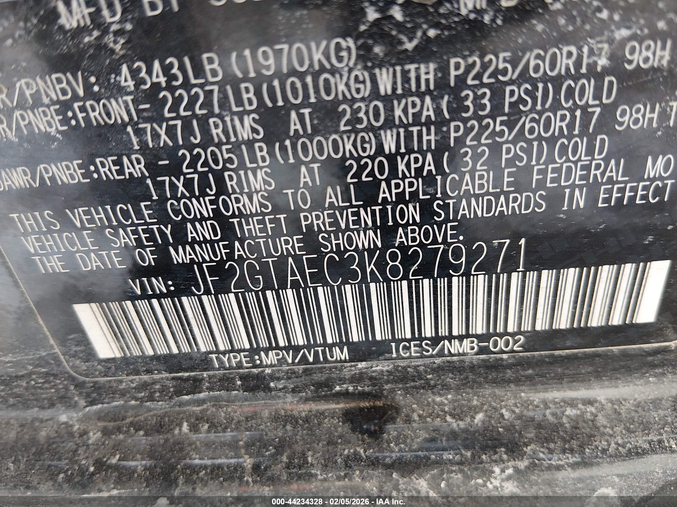 SUBARU CROSSTREK image 9
