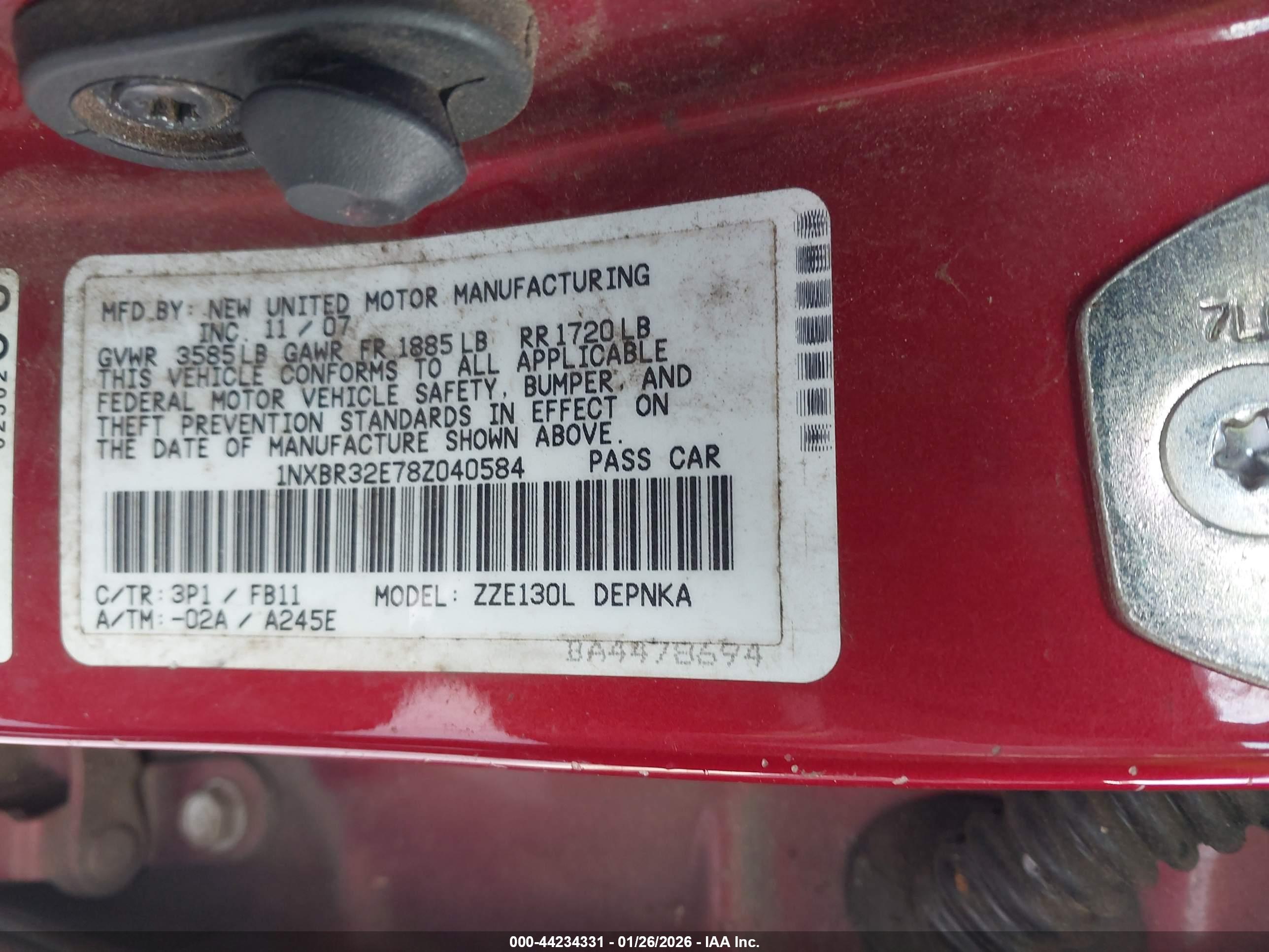 TOYOTA COROLLA image 9