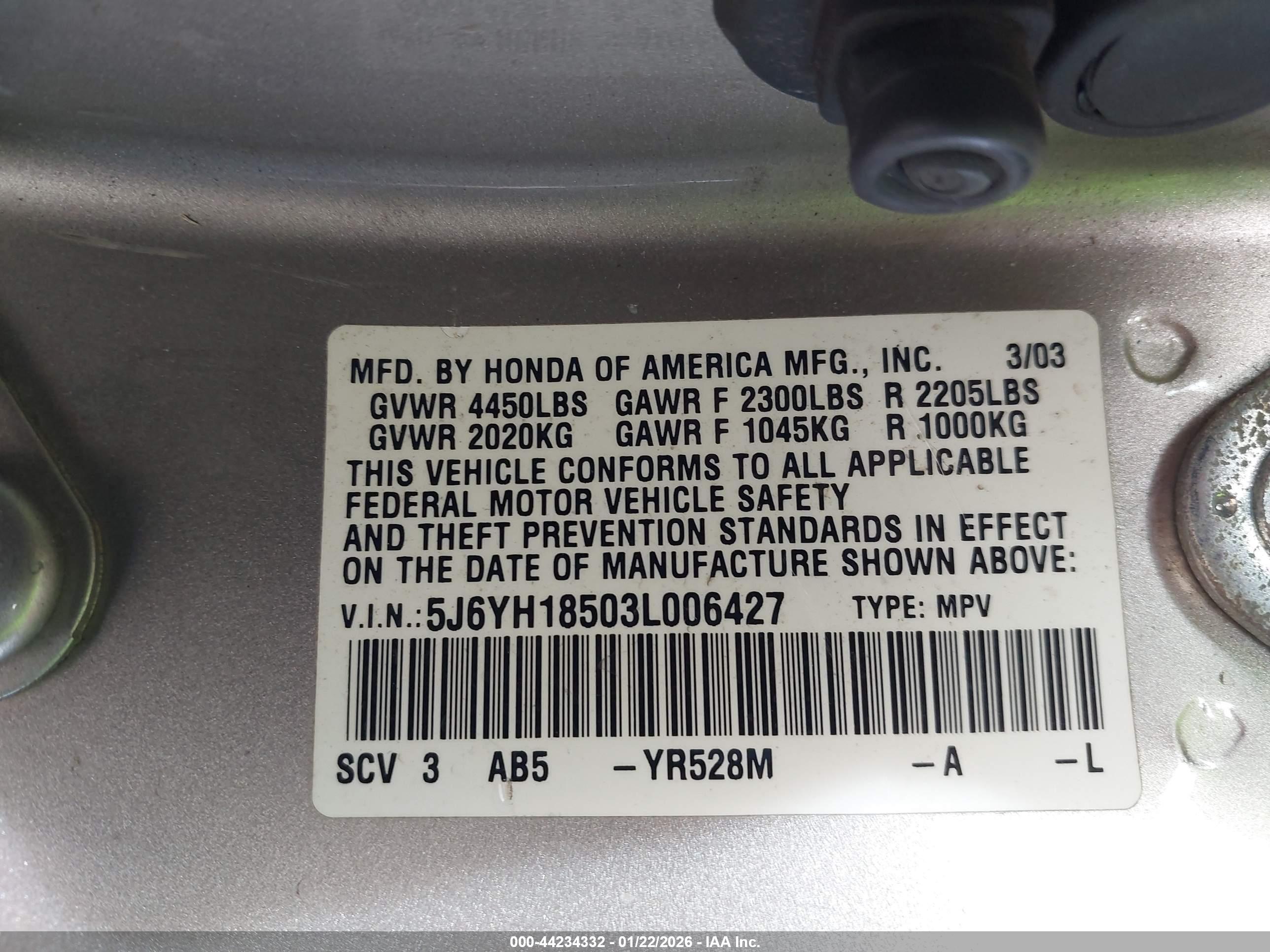 HONDA ELEMENT image 9