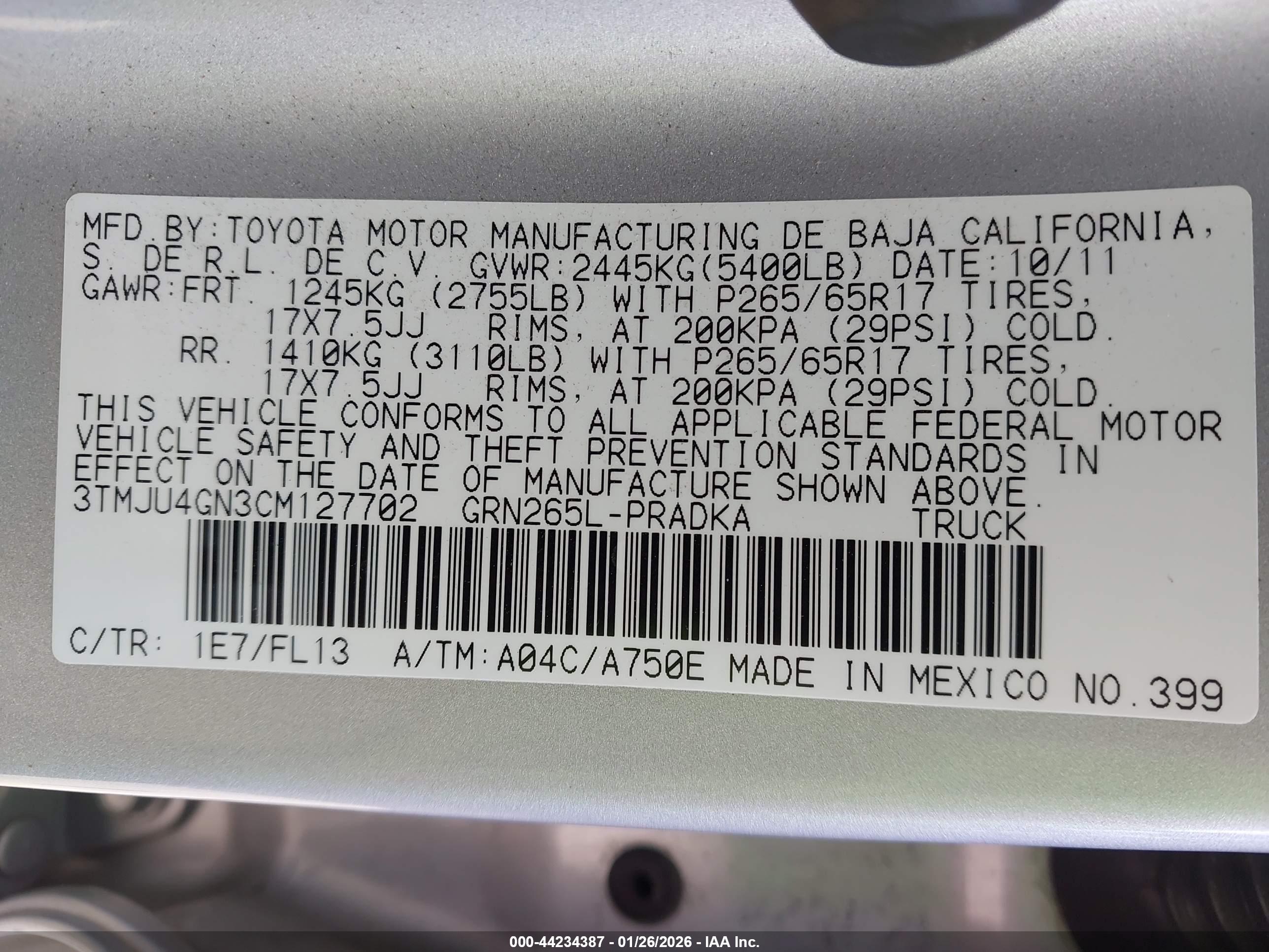 TOYOTA TACOMA image 9