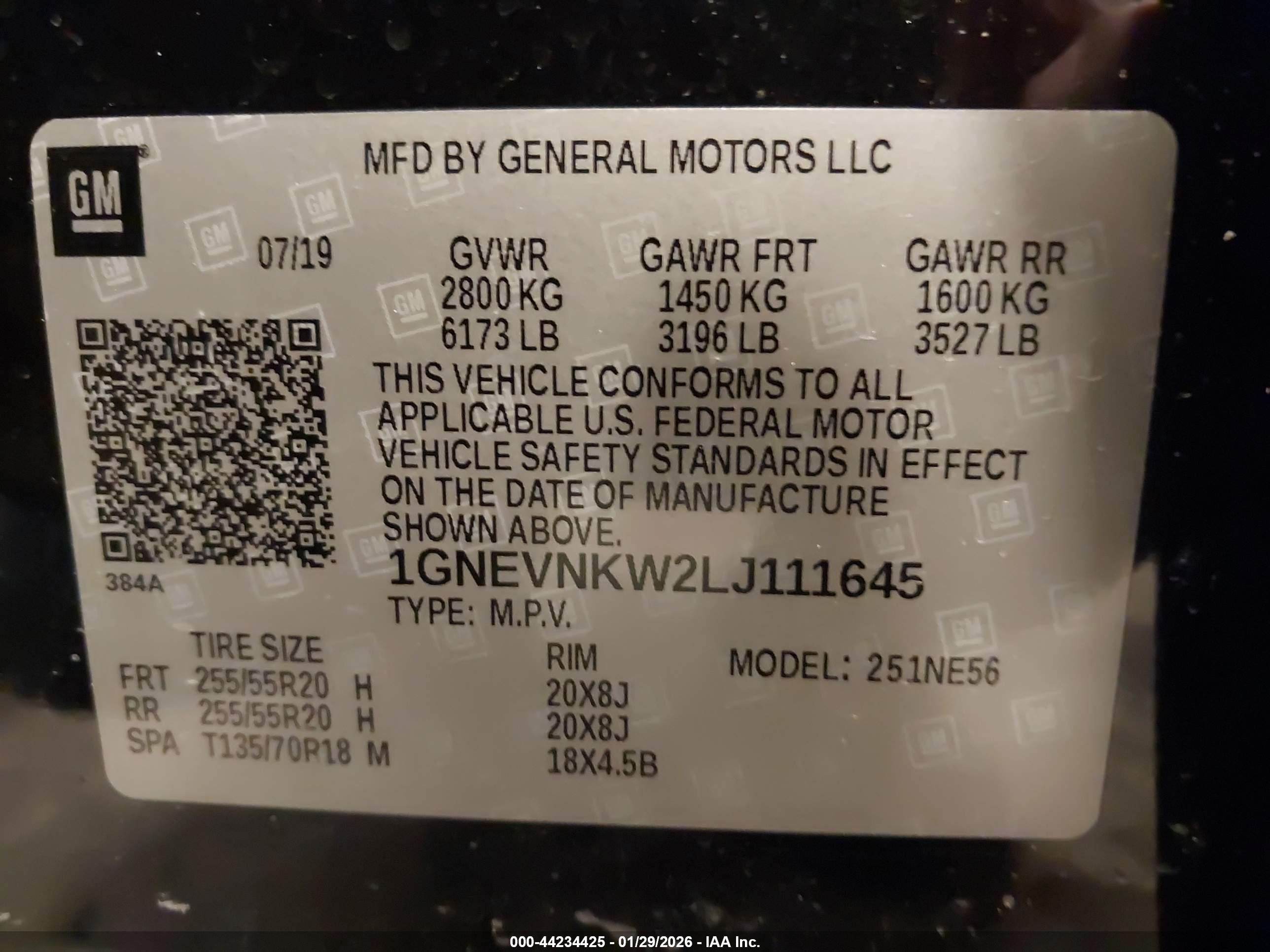 CHEVROLET TRAVERSE image 9
