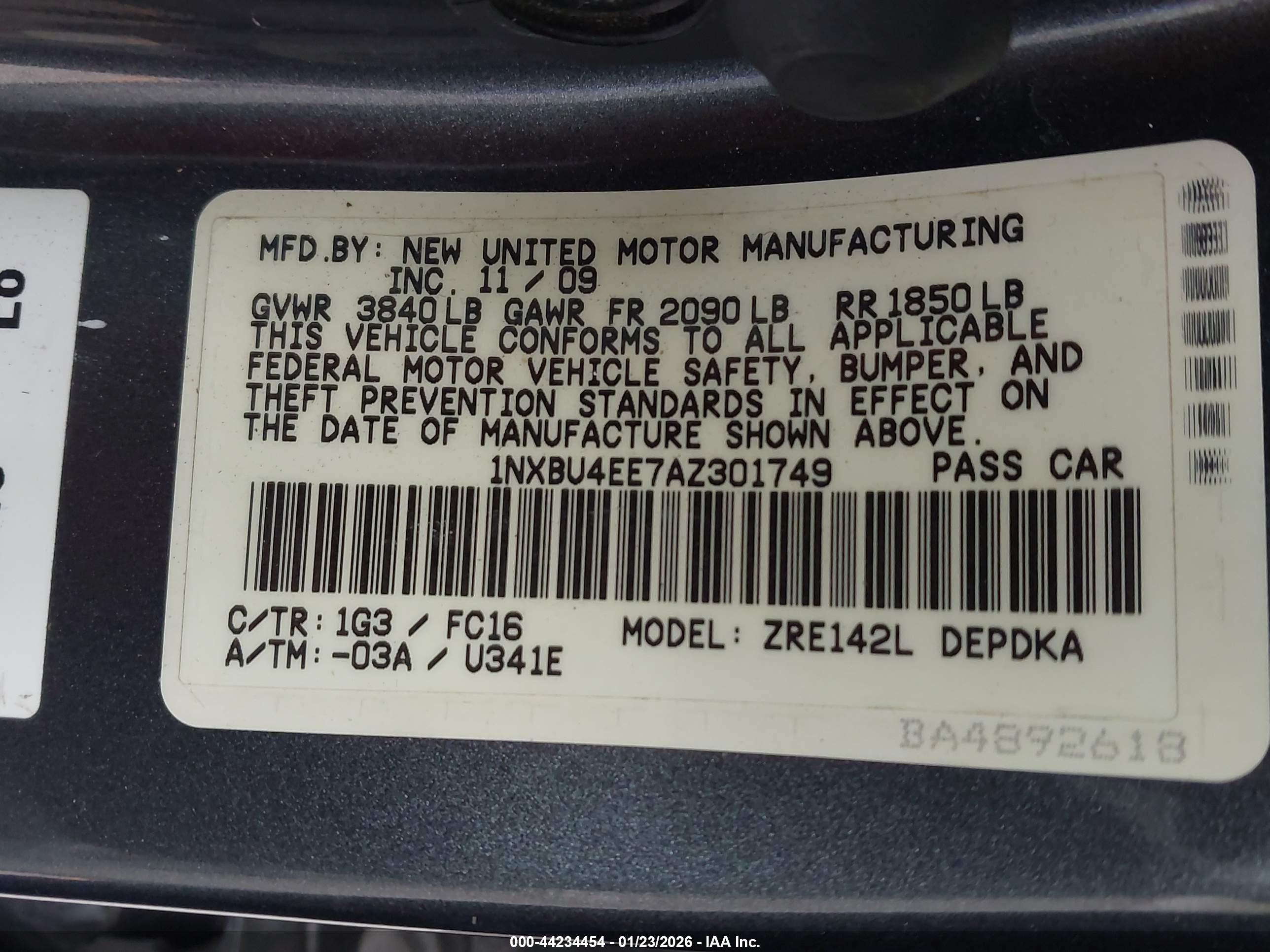 TOYOTA COROLLA image 9