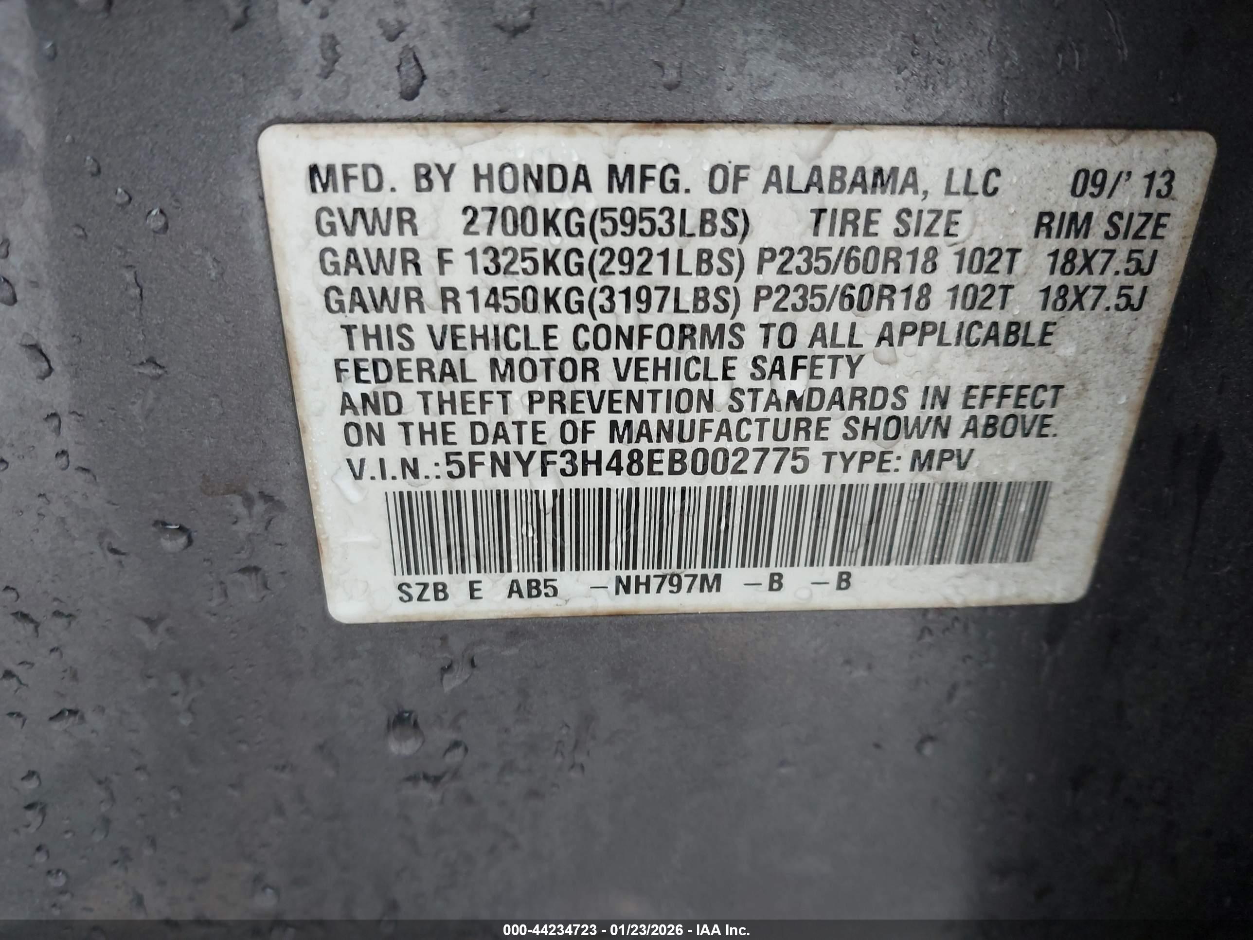 HONDA PILOT image 9
