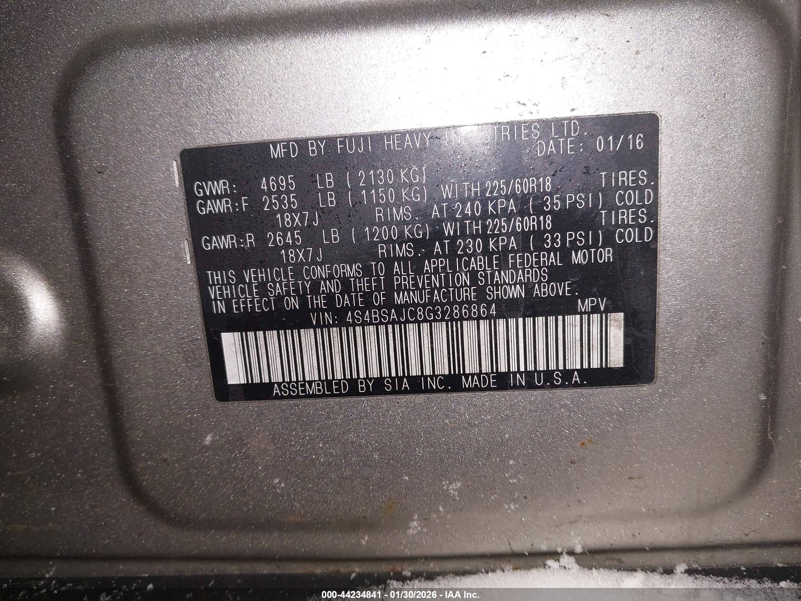 SUBARU OUTBACK image 9