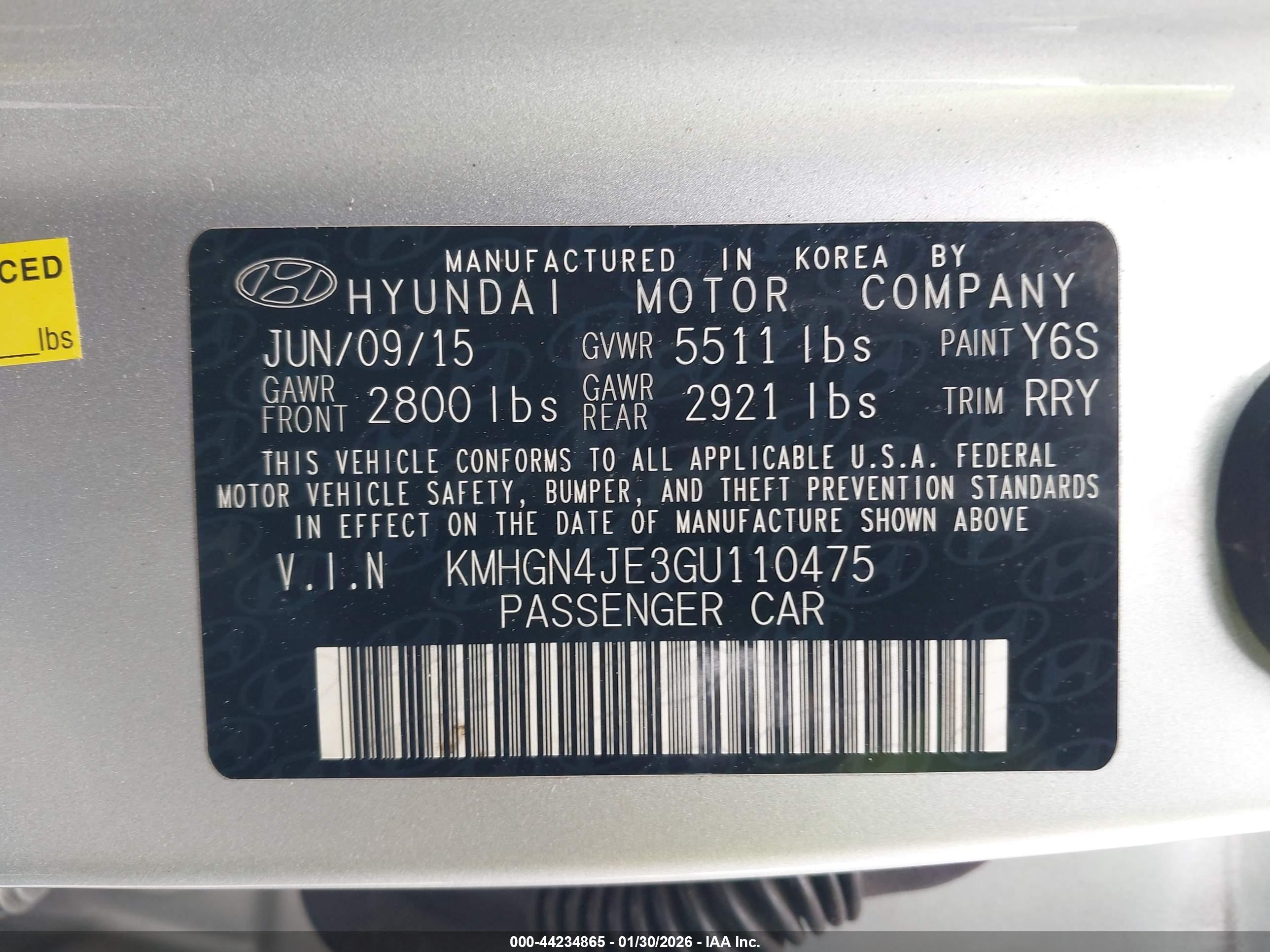 HYUNDAI GENESIS image 9