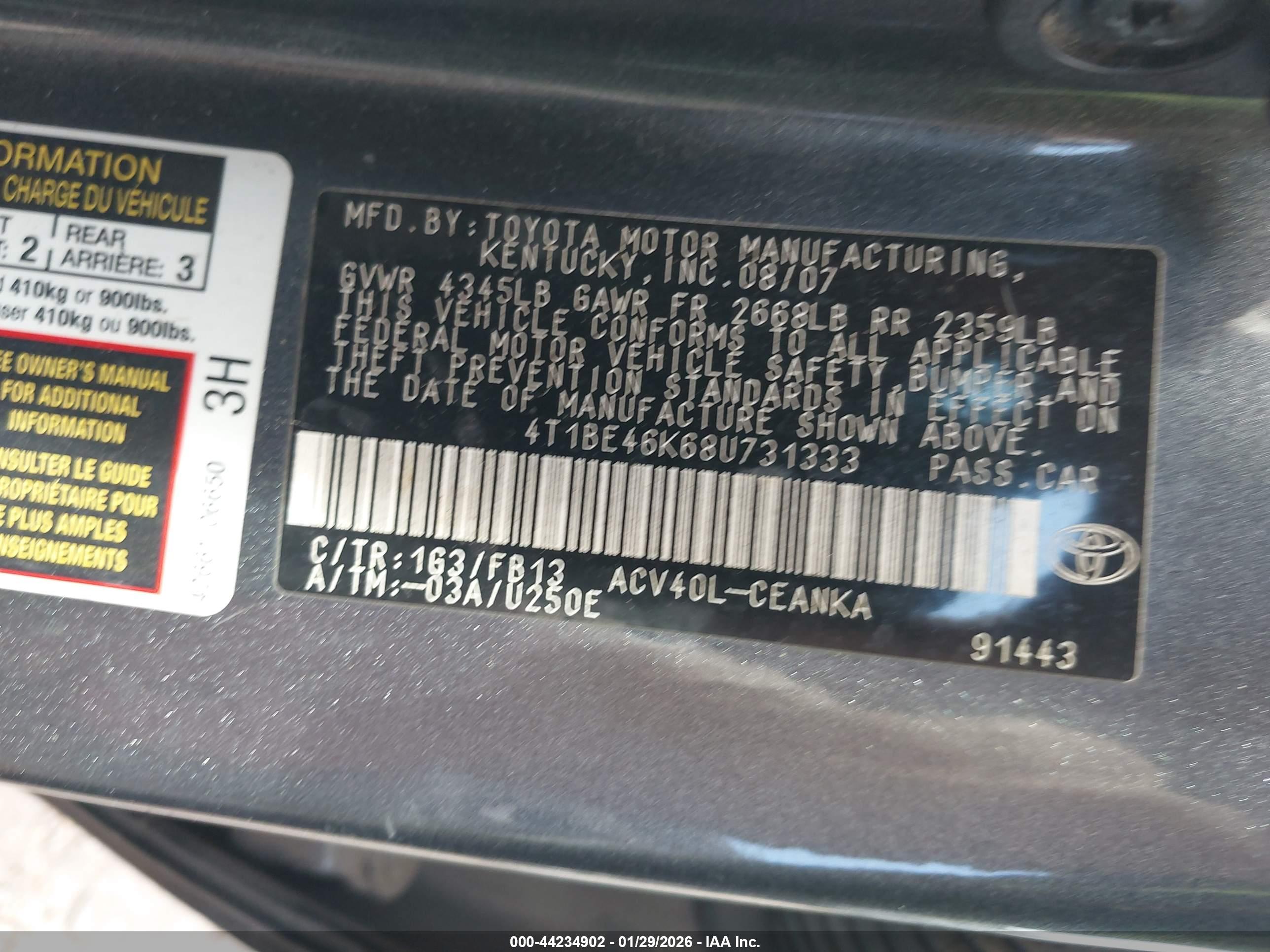 TOYOTA CAMRY image 9