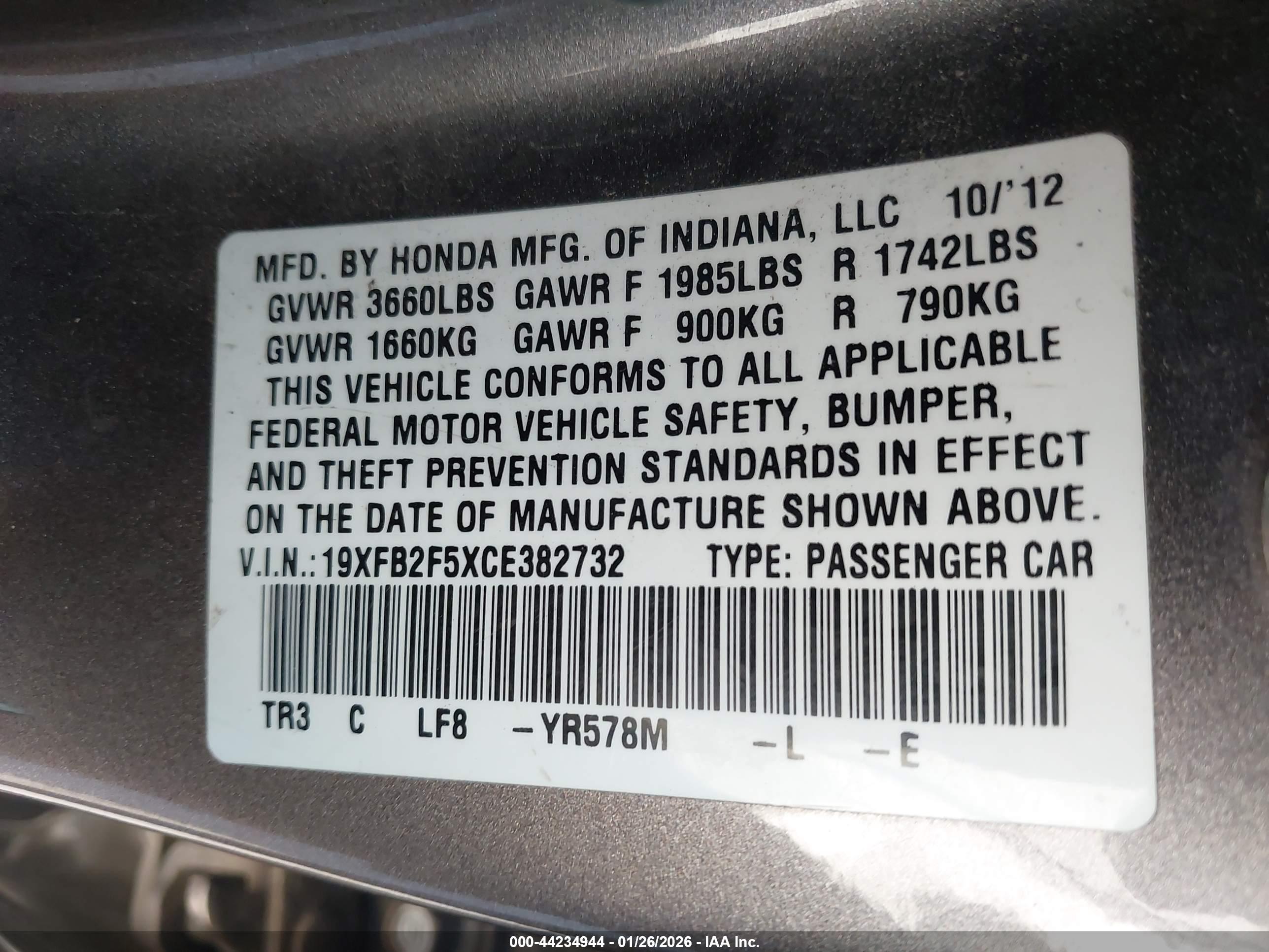 HONDA CIVIC image 9