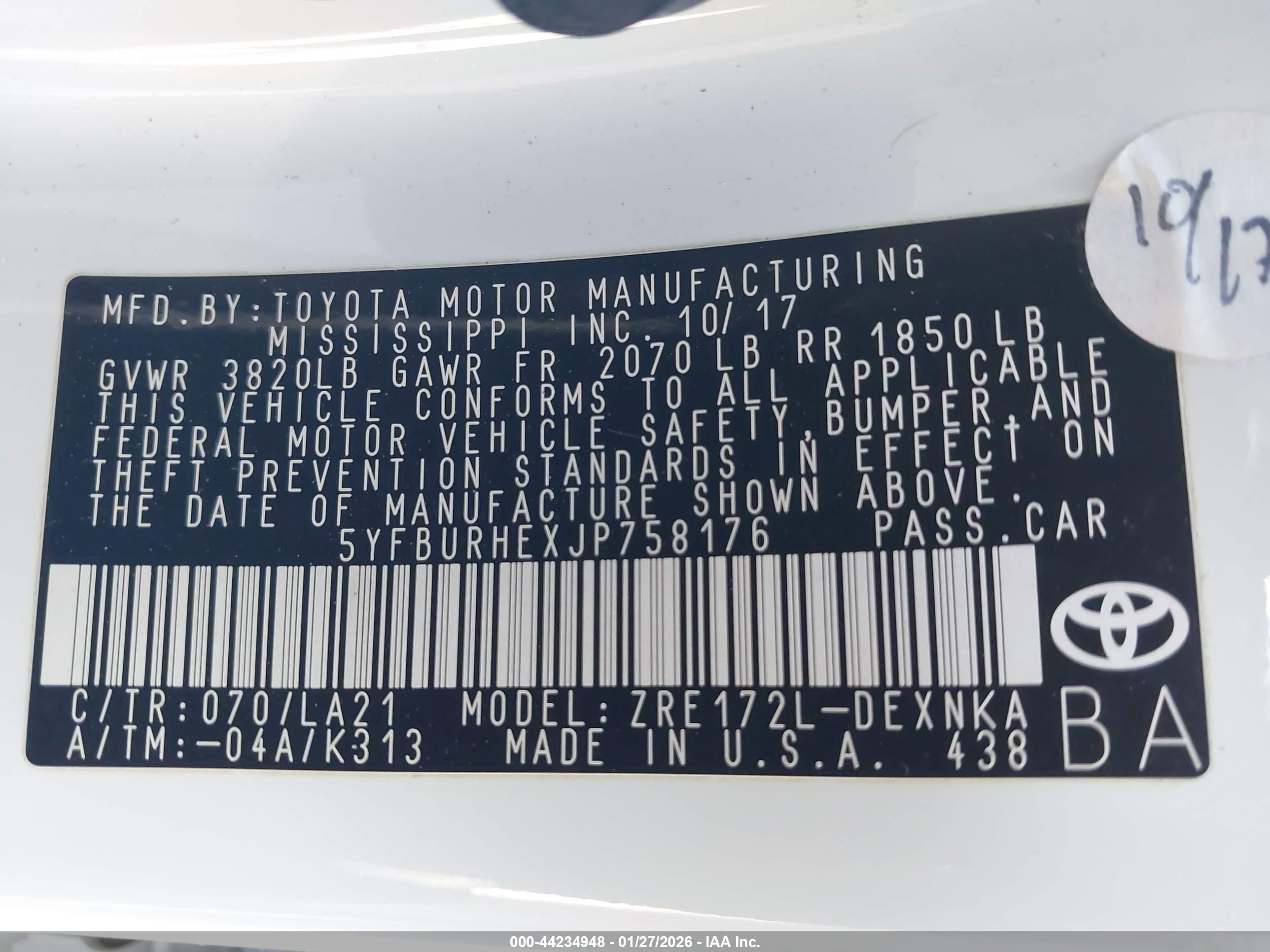 TOYOTA COROLLA image 9