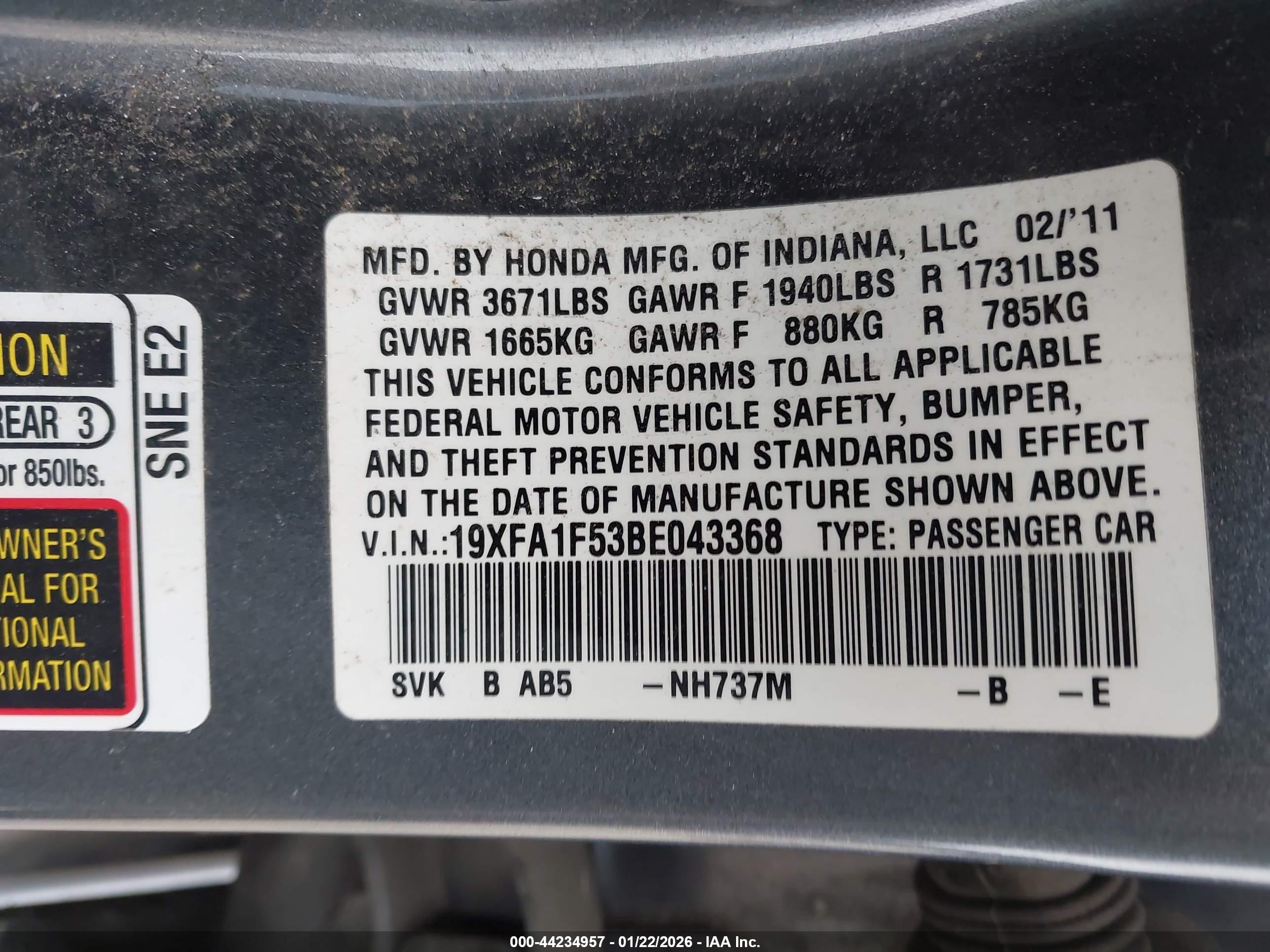 HONDA CIVIC image 9