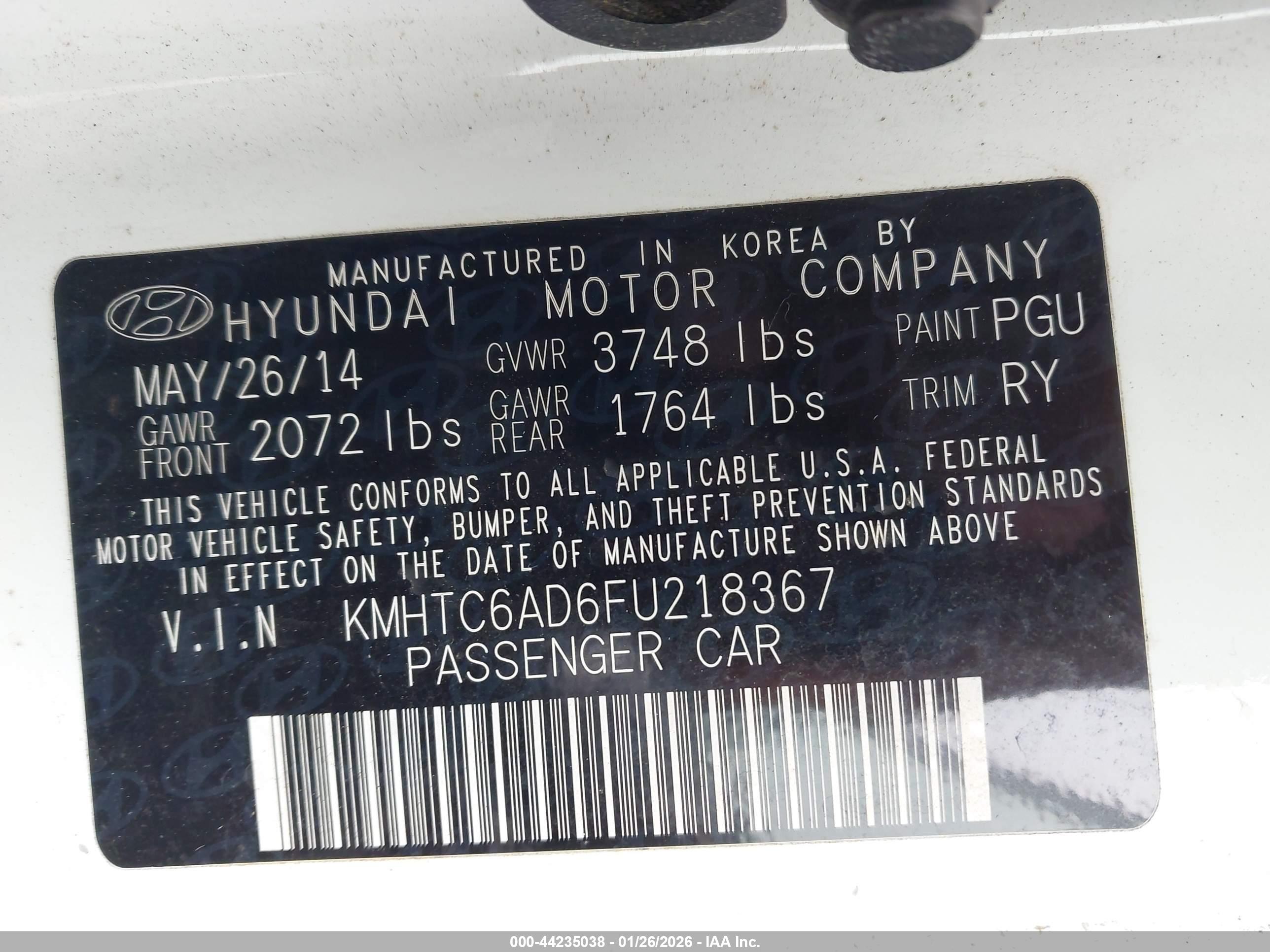 HYUNDAI VELOSTER image 9