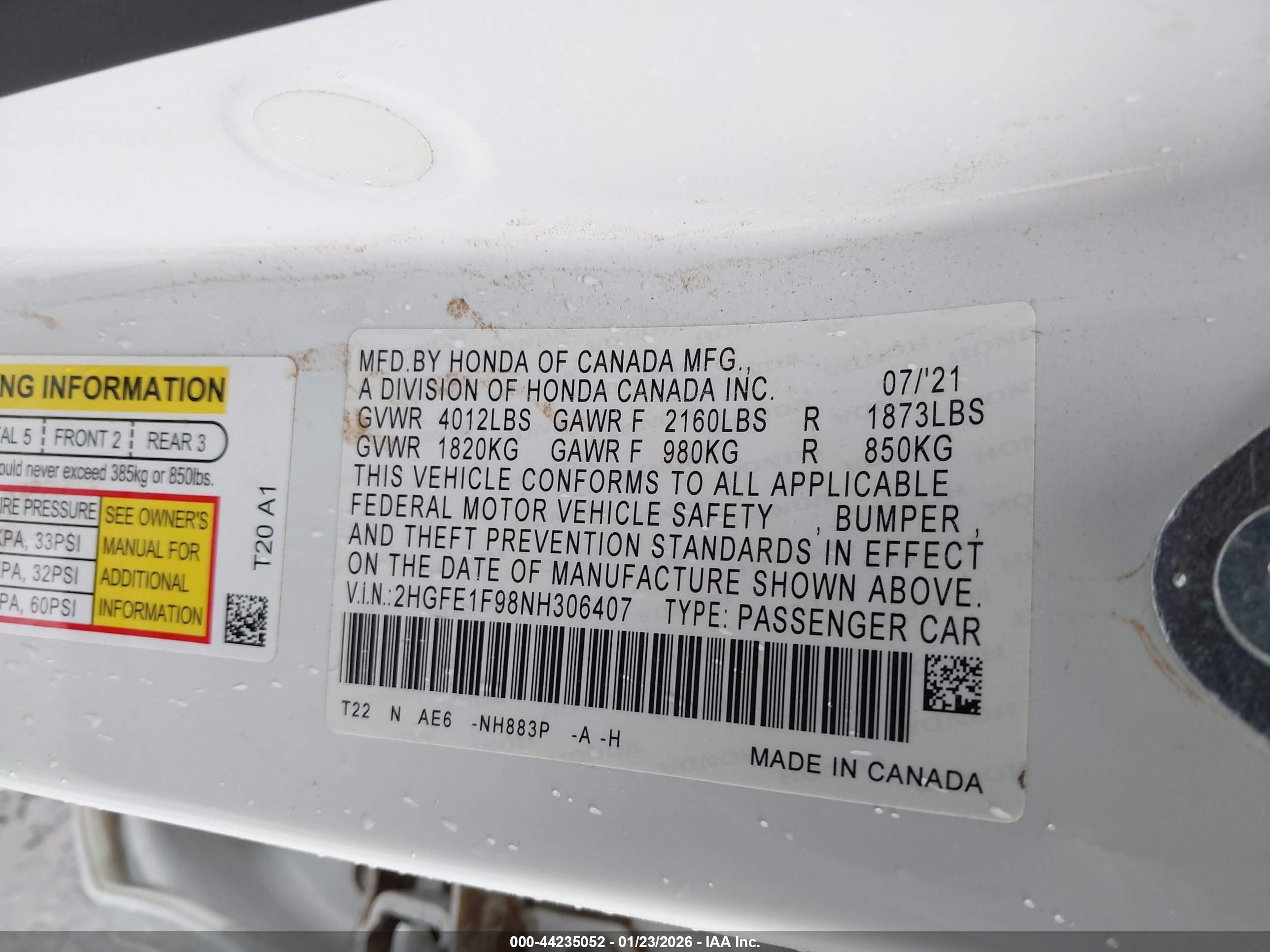 HONDA CIVIC image 9