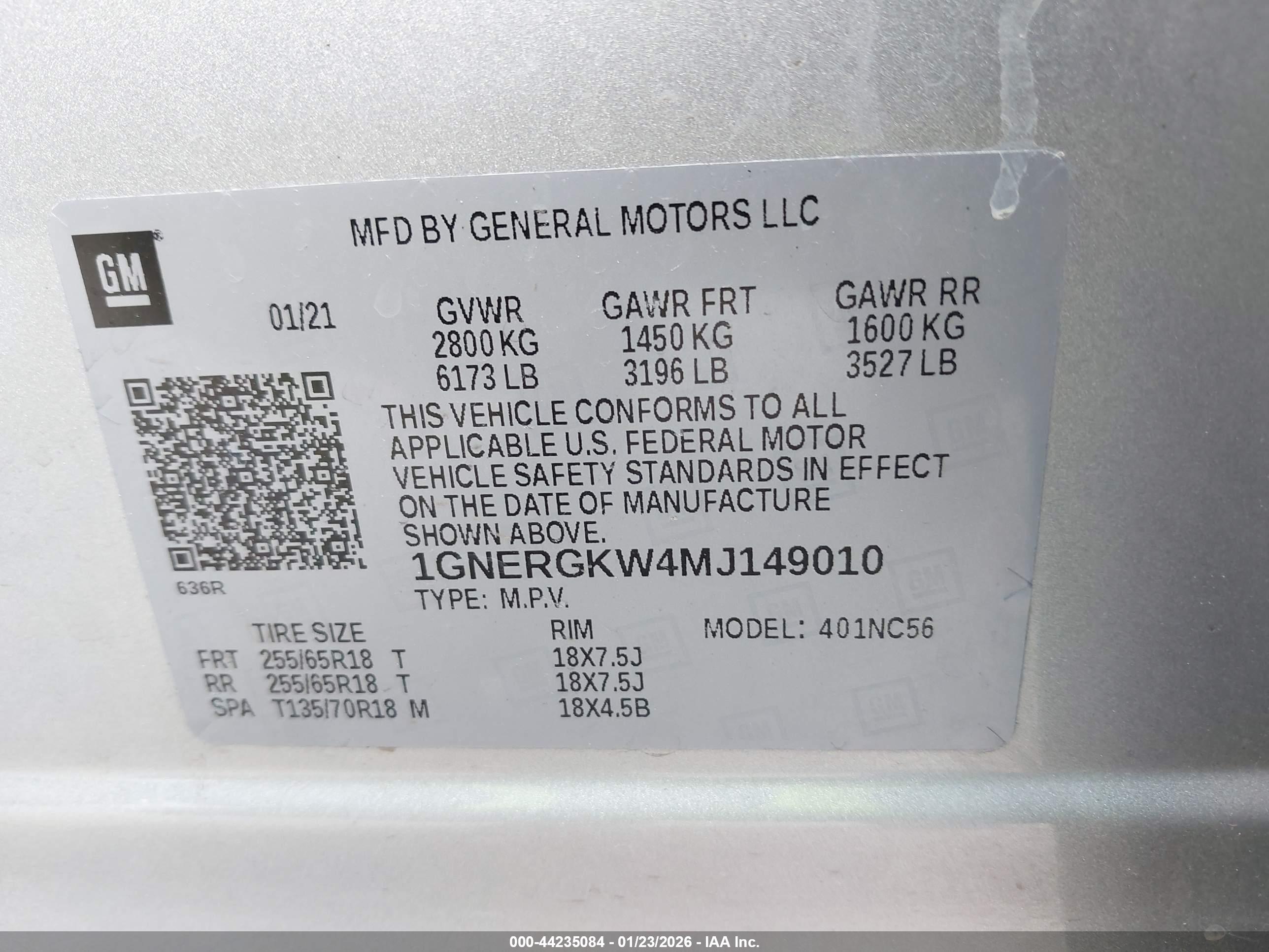 CHEVROLET TRAVERSE image 9