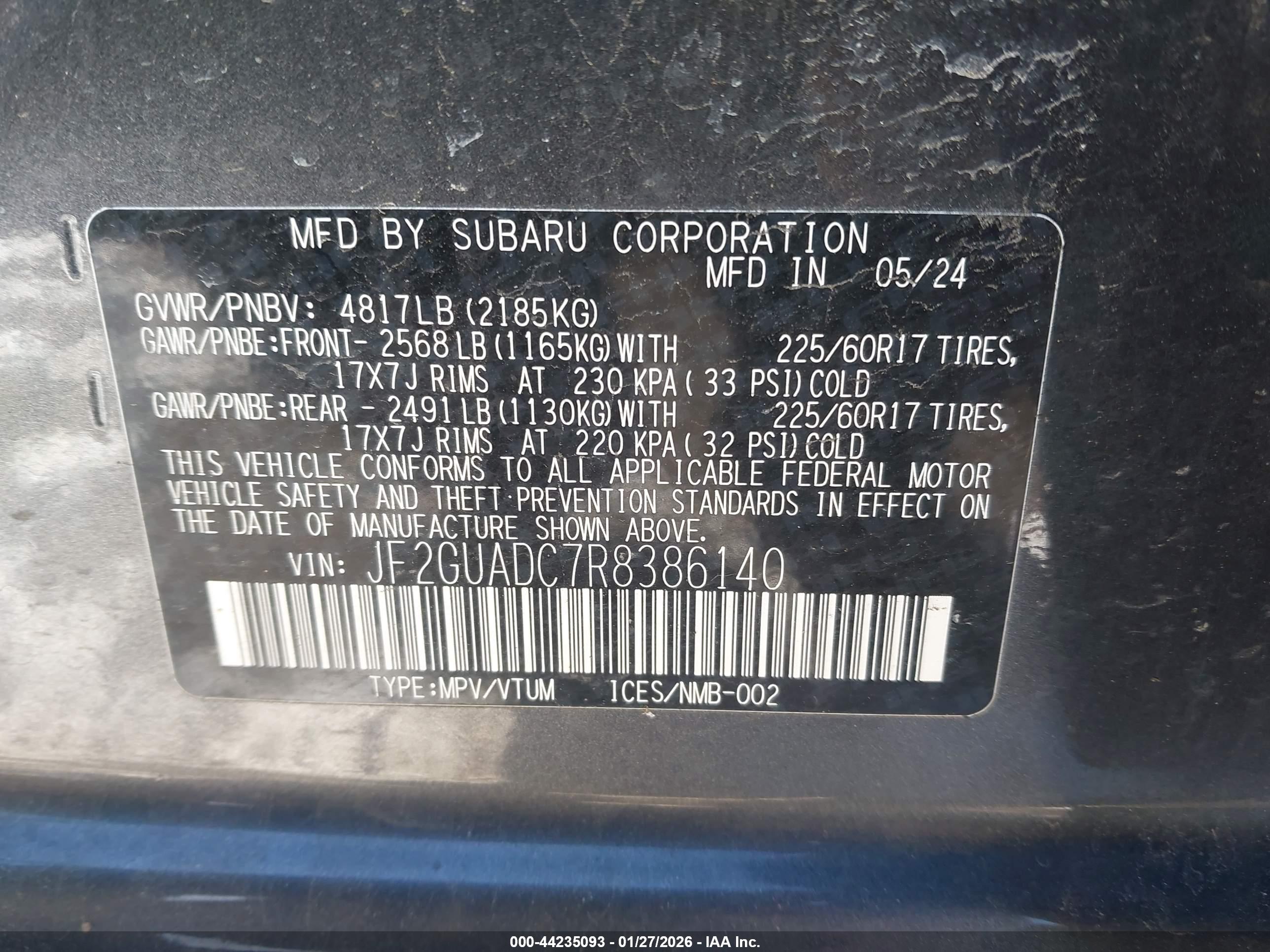SUBARU CROSSTREK image 9