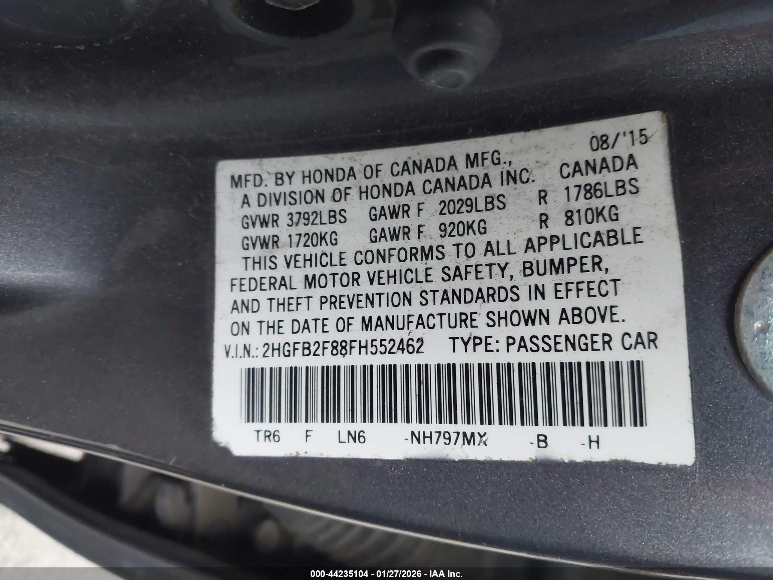 HONDA CIVIC image 9