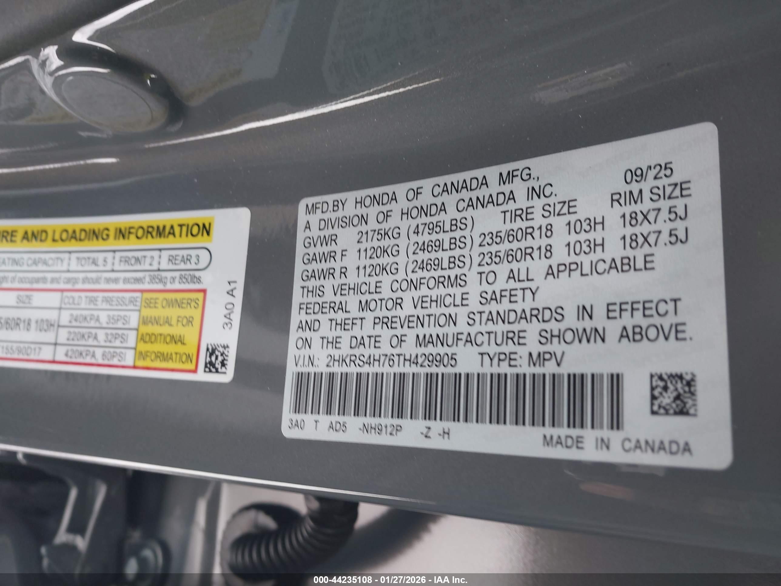 HONDA CR-V image 9