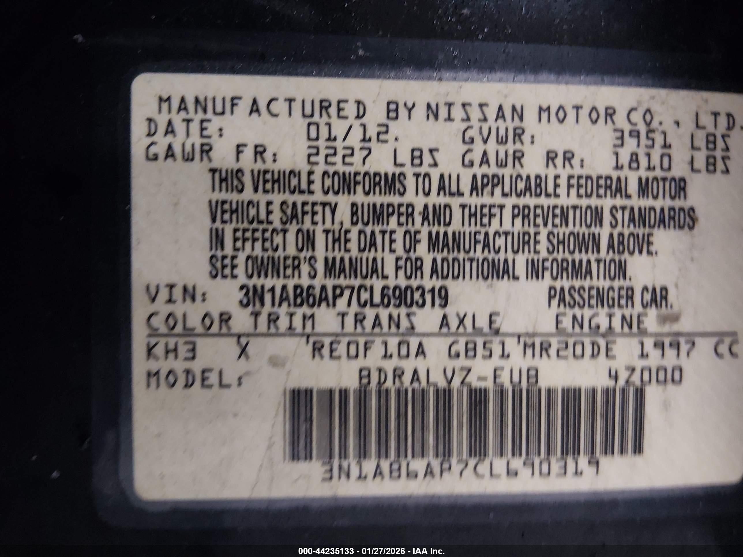 NISSAN SENTRA image 9