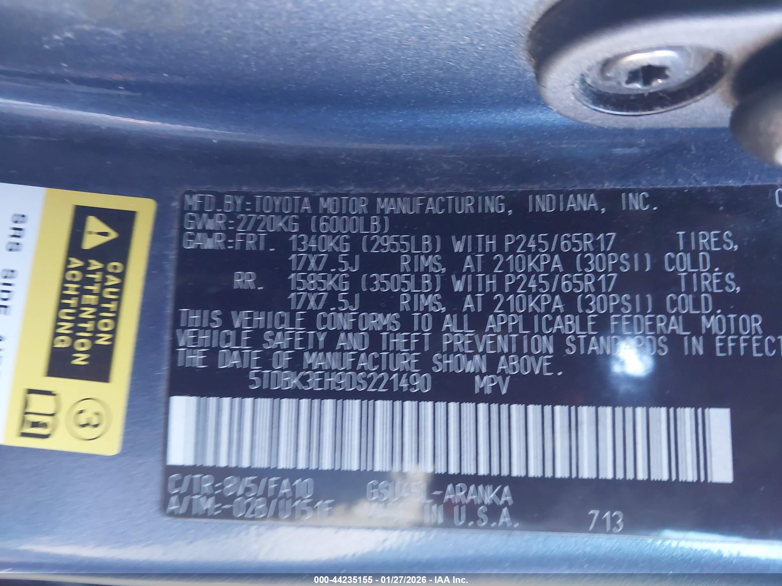 TOYOTA HIGHLANDER image 9