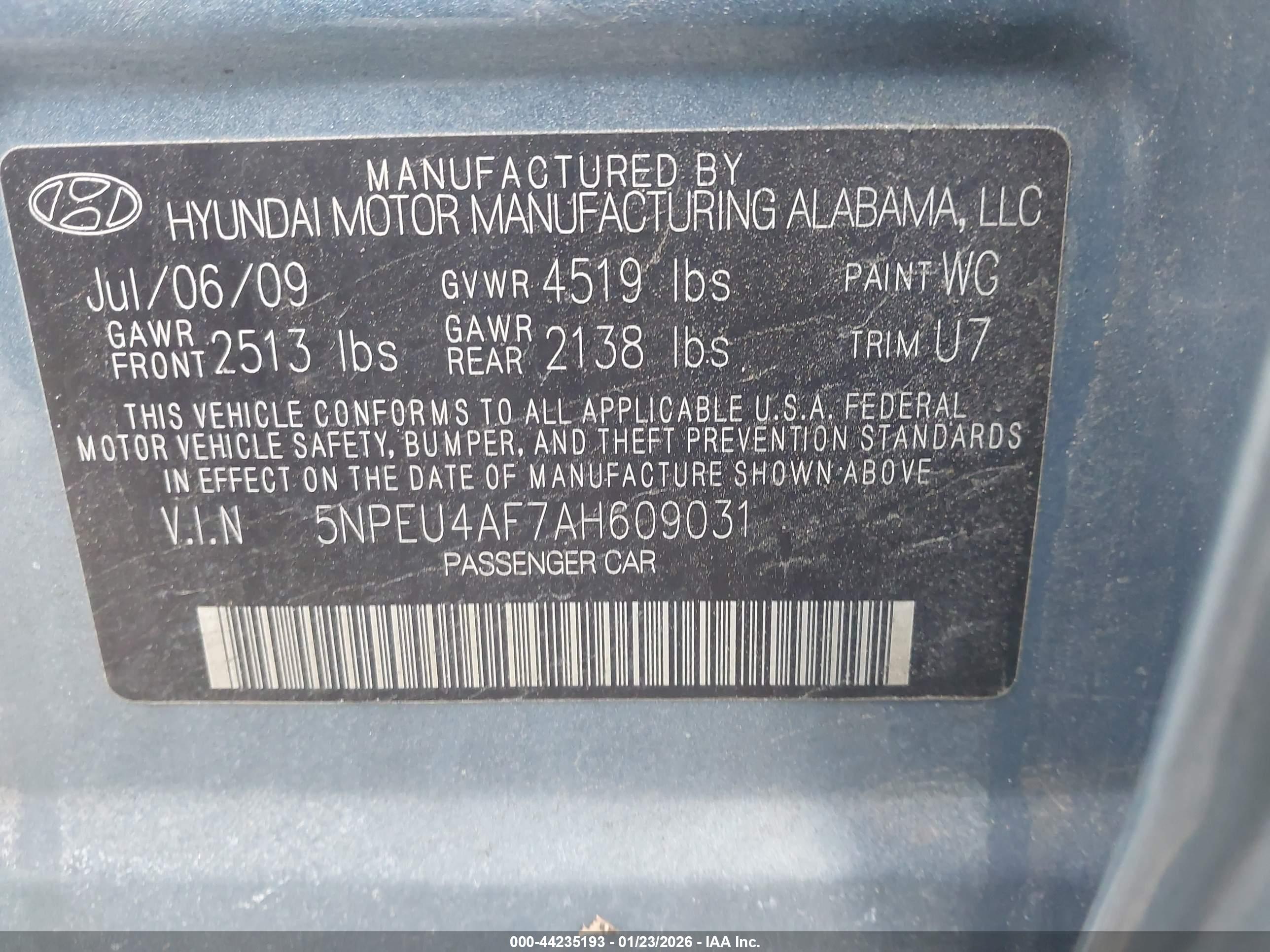 HYUNDAI SONATA image 9