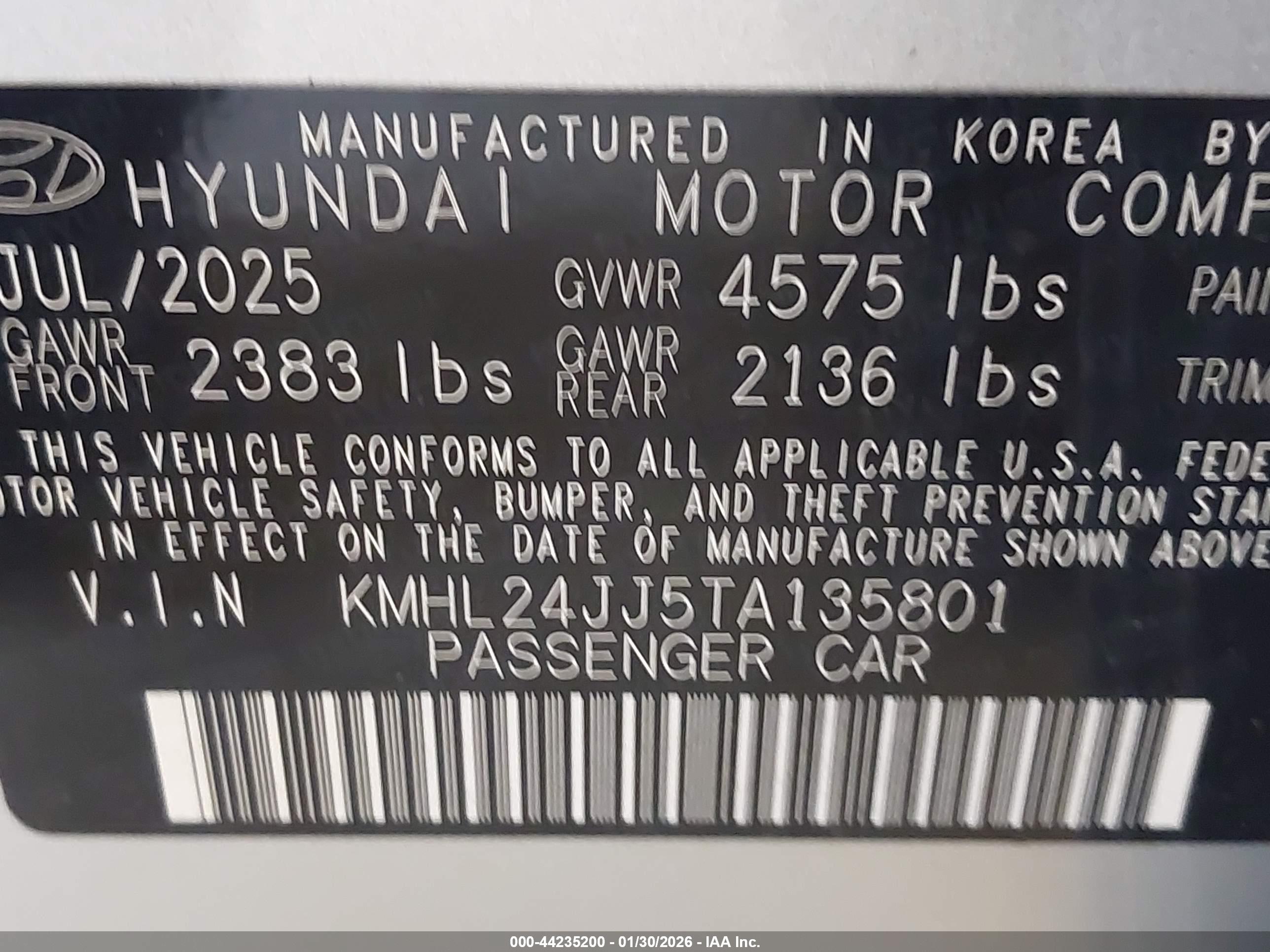 HYUNDAI SONATA image 9