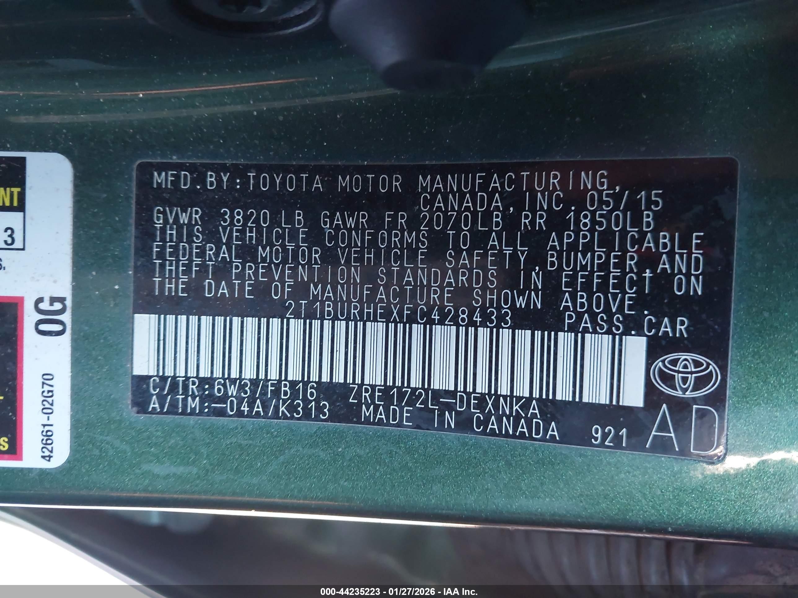 TOYOTA COROLLA image 9