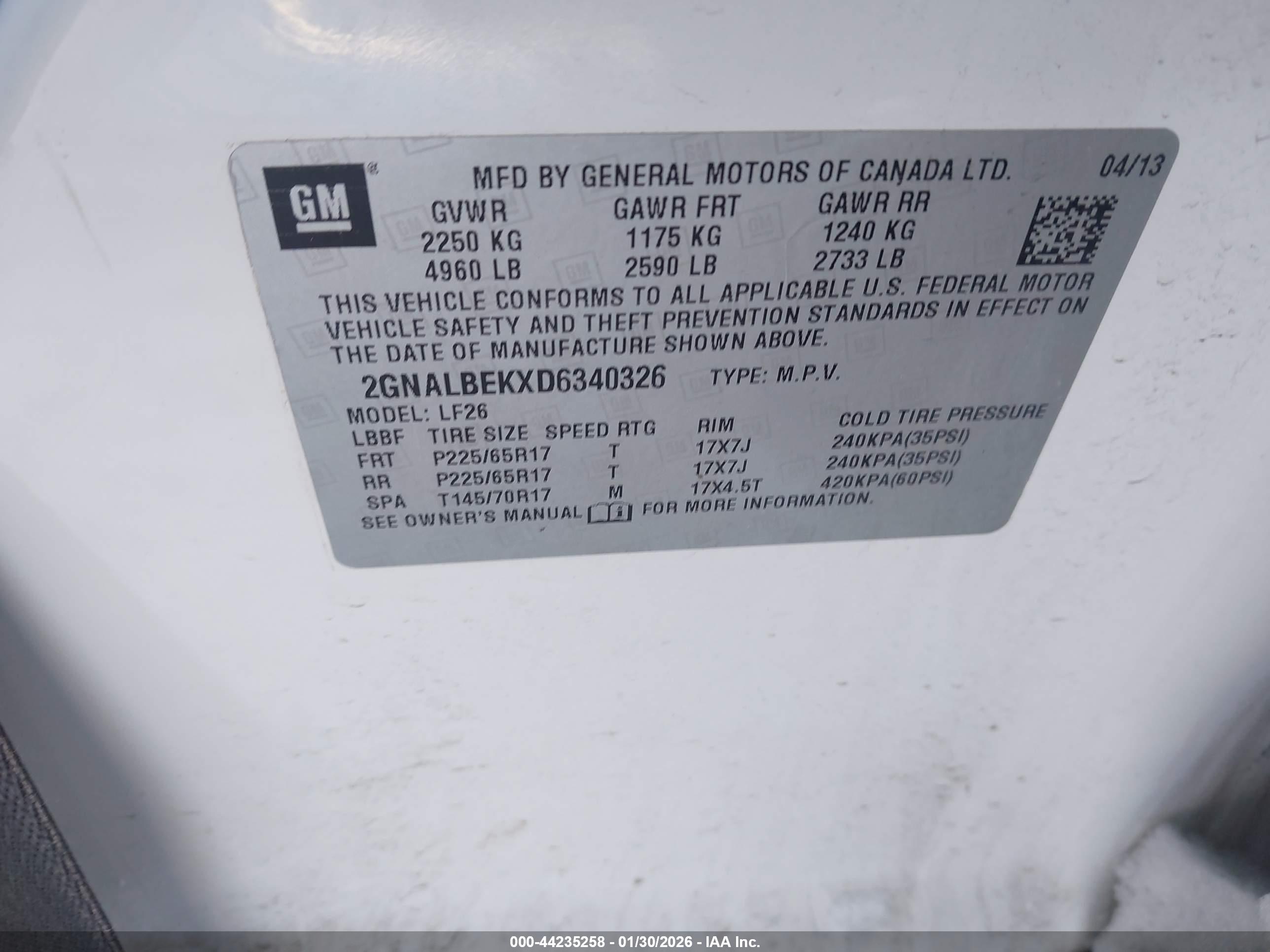 CHEVROLET EQUINOX image 9