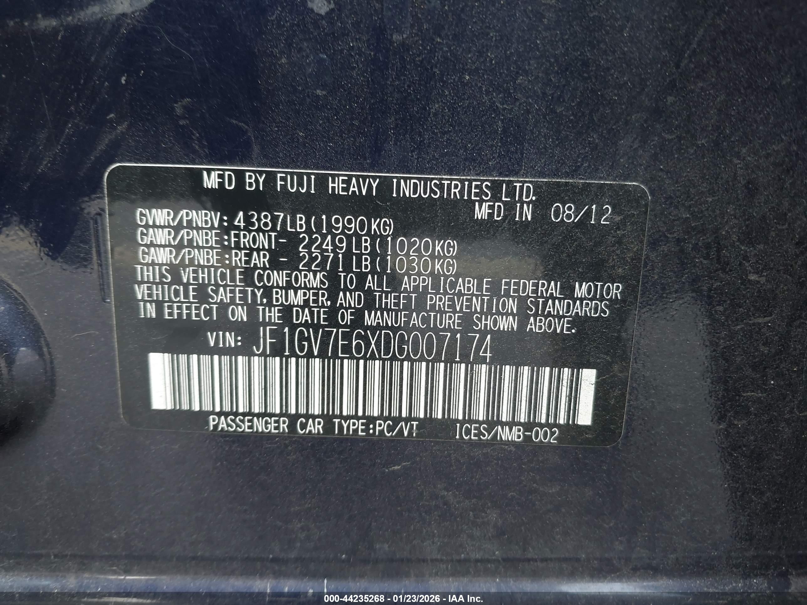 SUBARU IMPREZA image 9