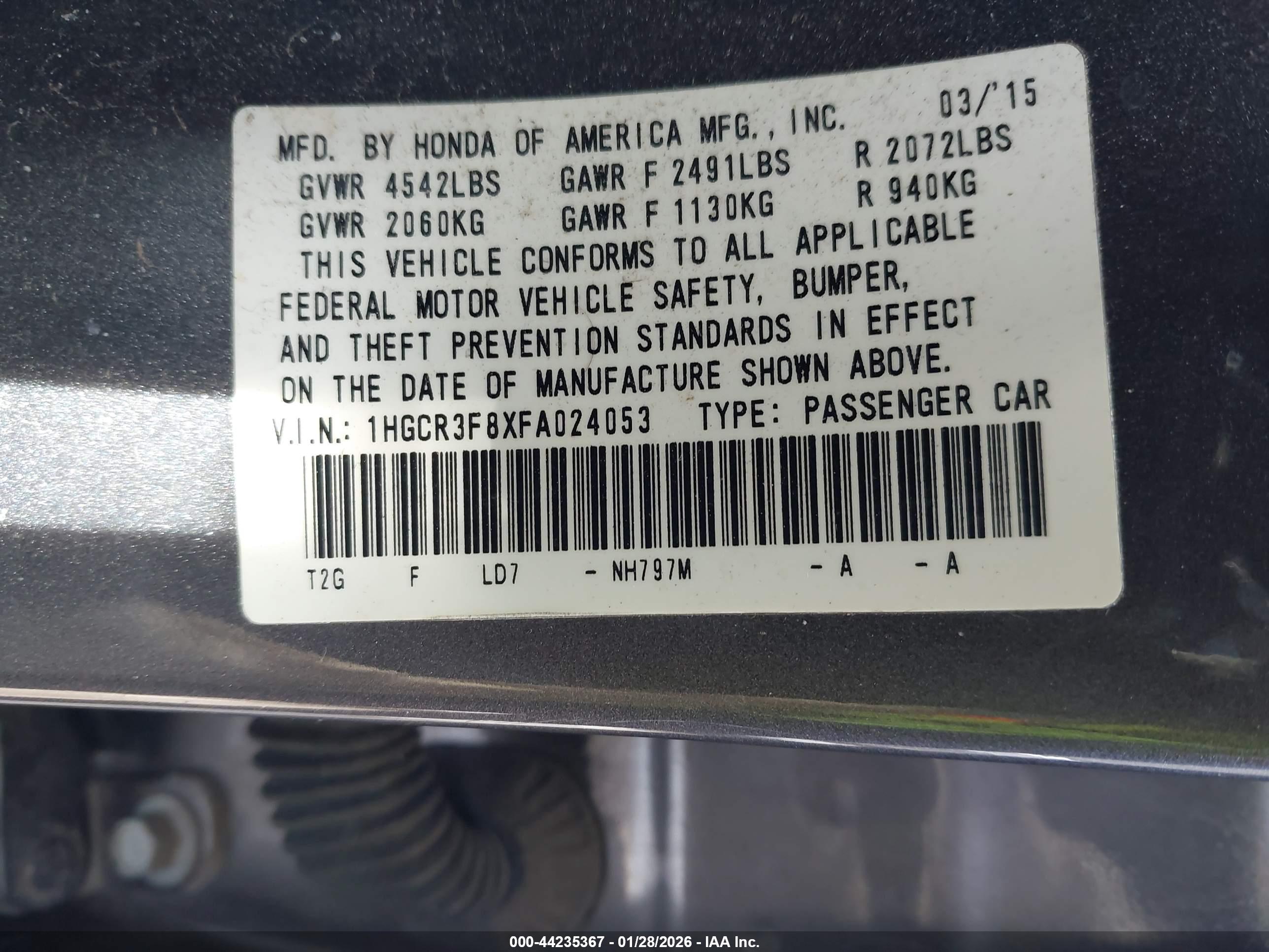 HONDA ACCORD image 9