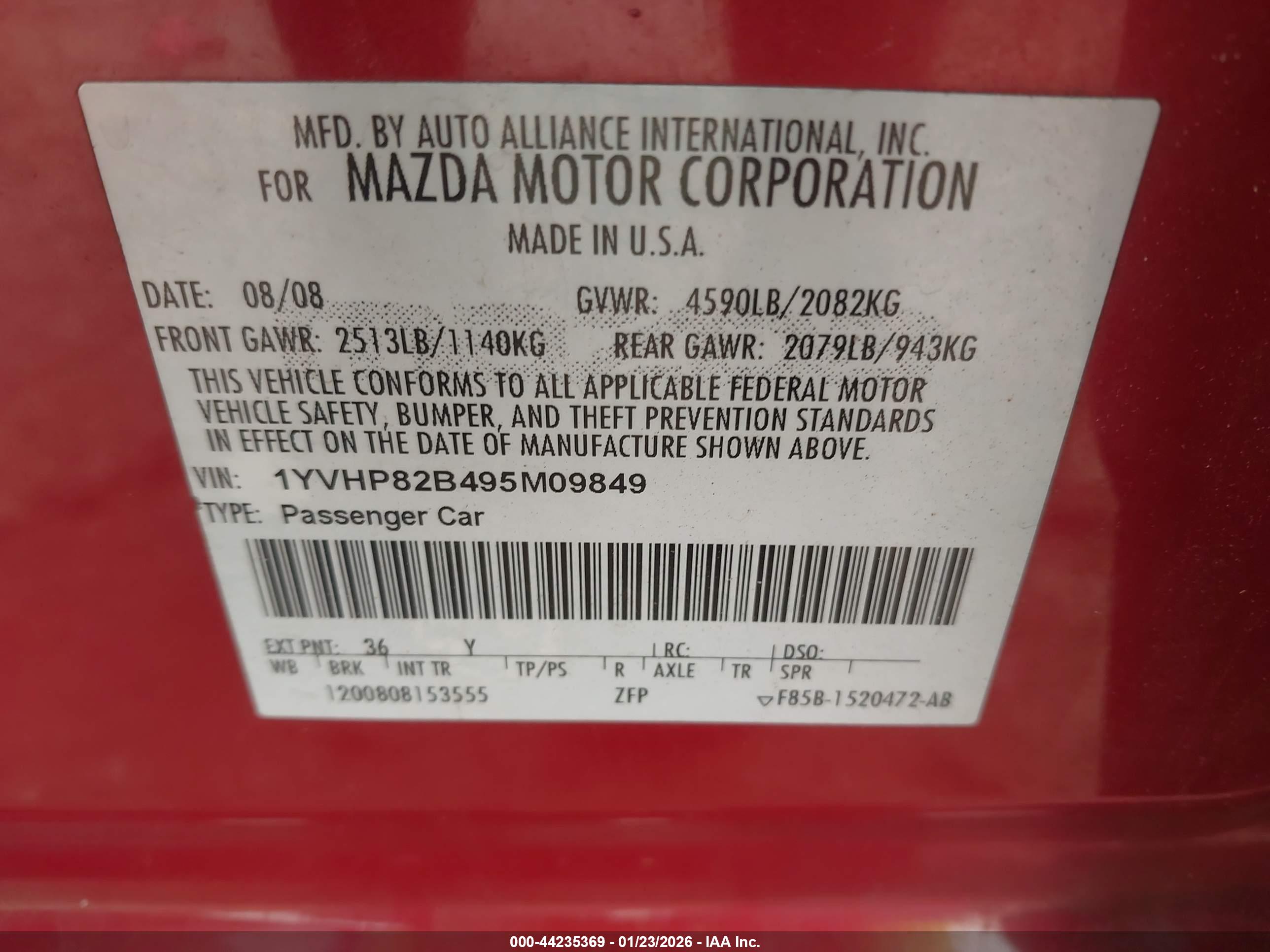 MAZDA MAZDA6 image 9