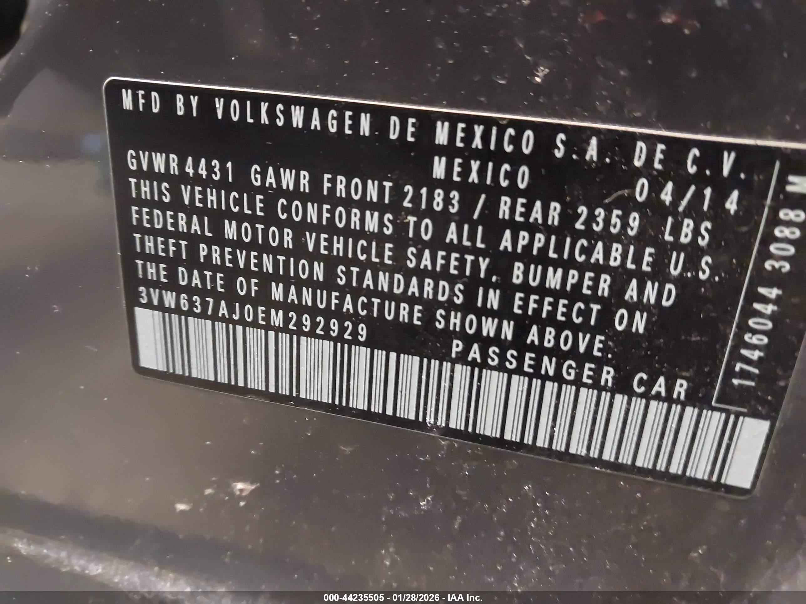 VOLKSWAGEN JETTA image 9