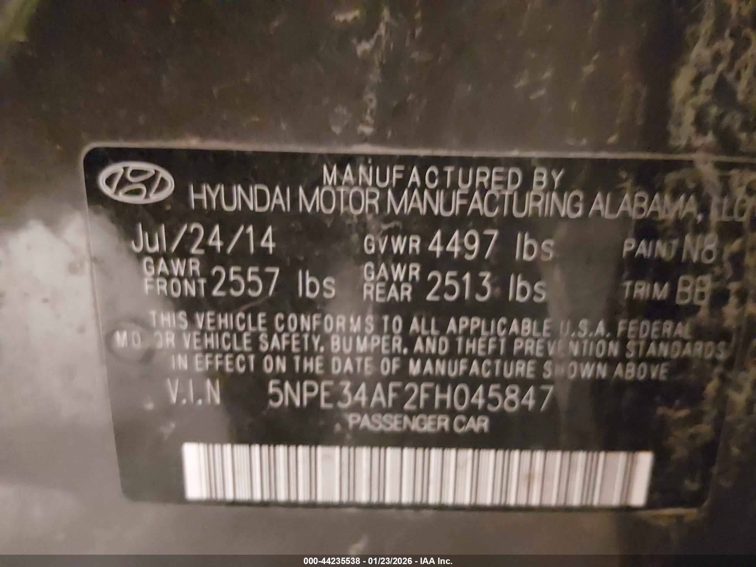 HYUNDAI SONATA image 9