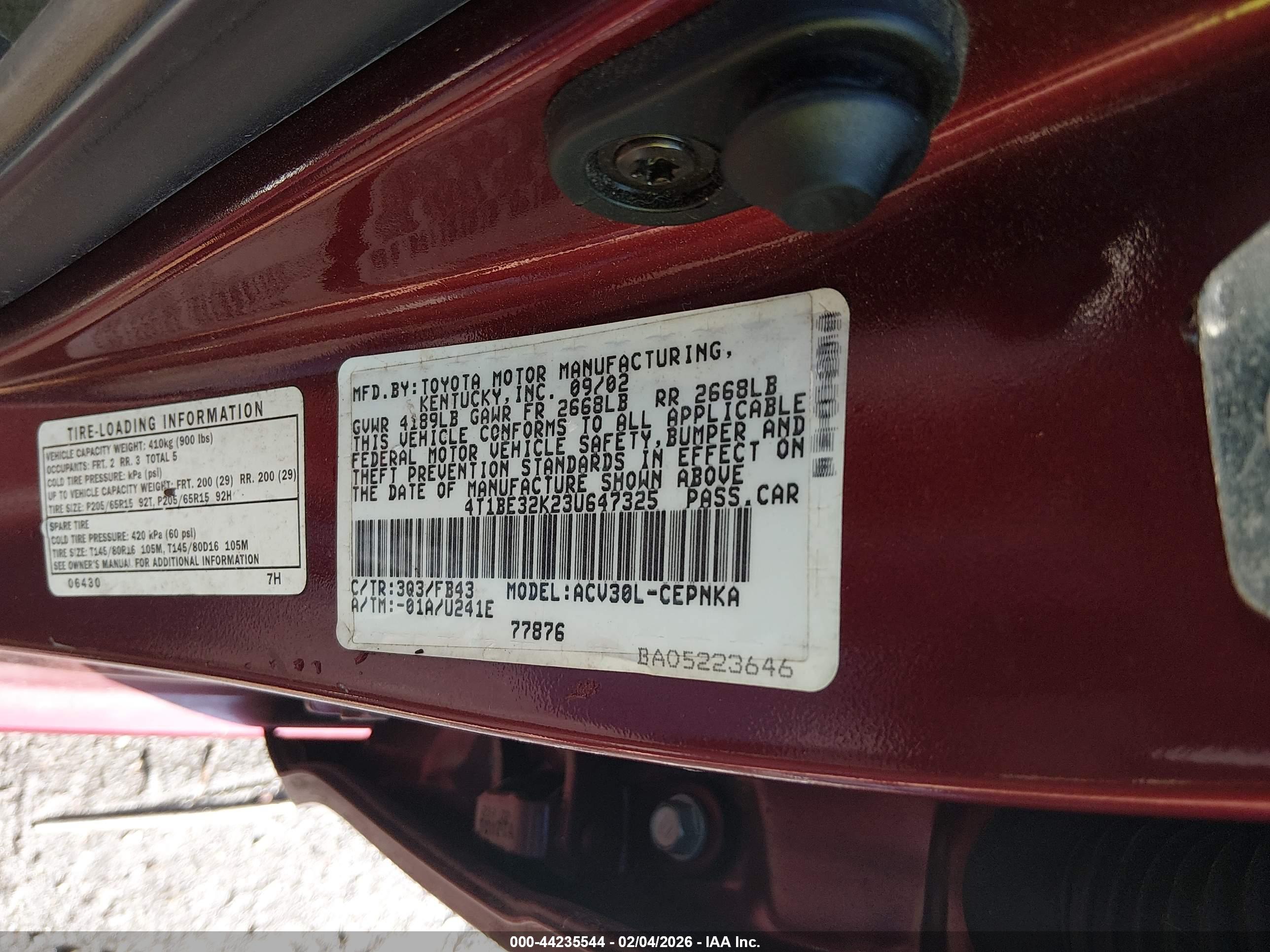 TOYOTA CAMRY image 9