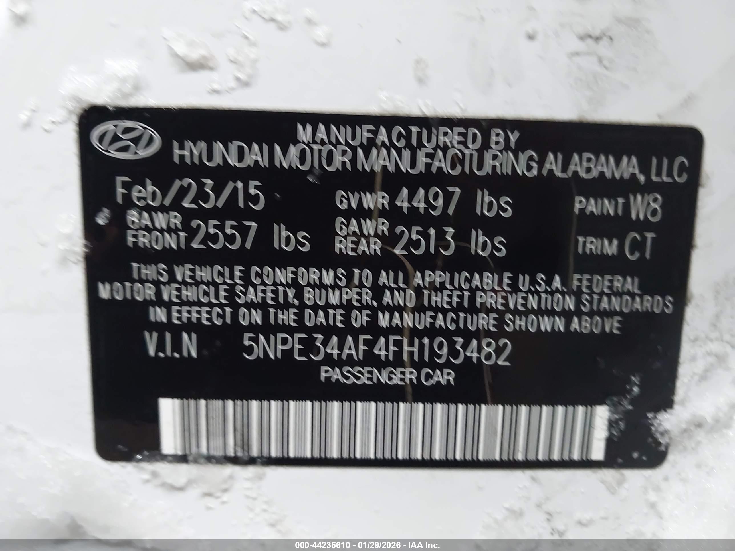 HYUNDAI SONATA image 9