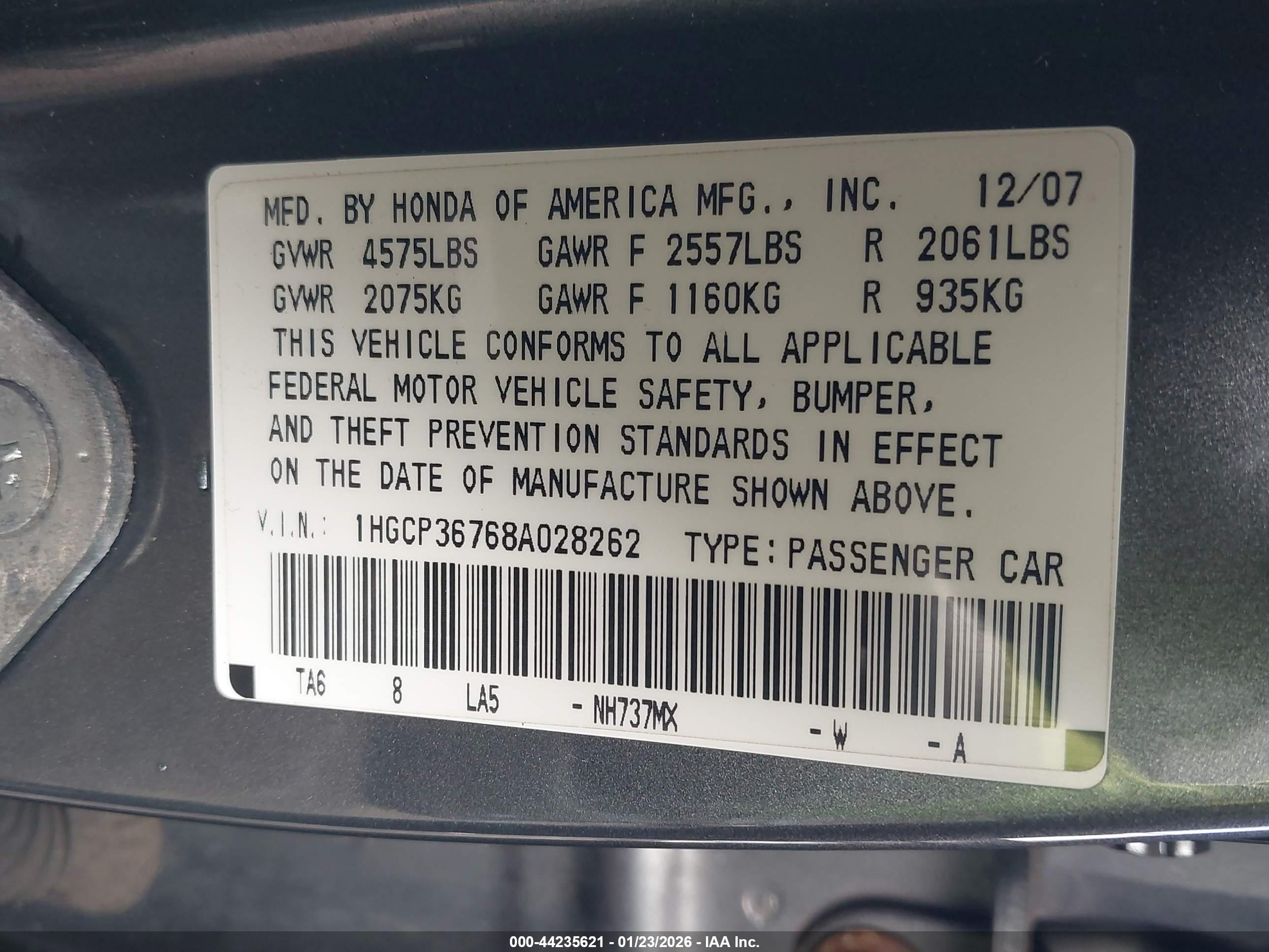 HONDA ACCORD image 9