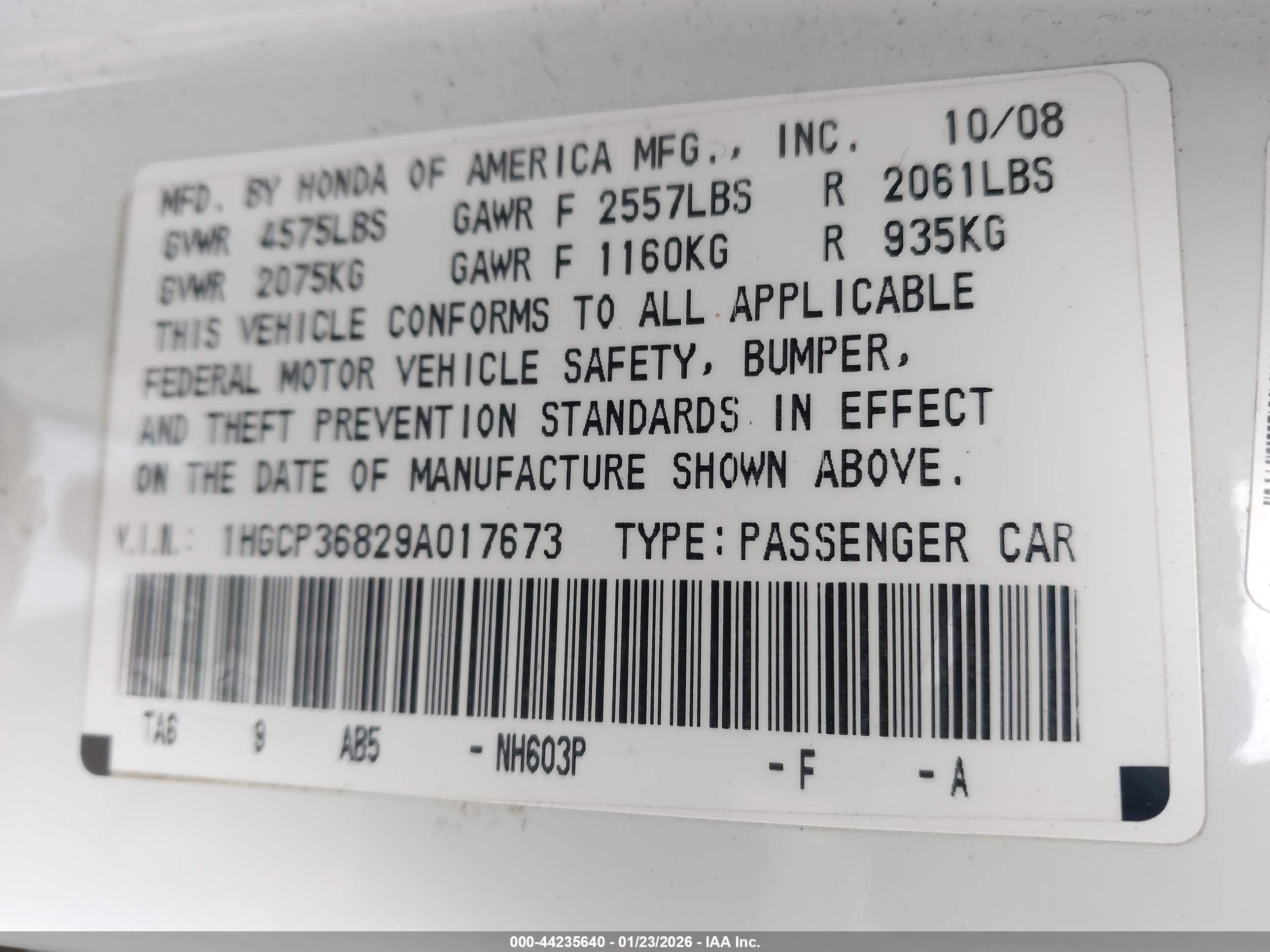 HONDA ACCORD image 9