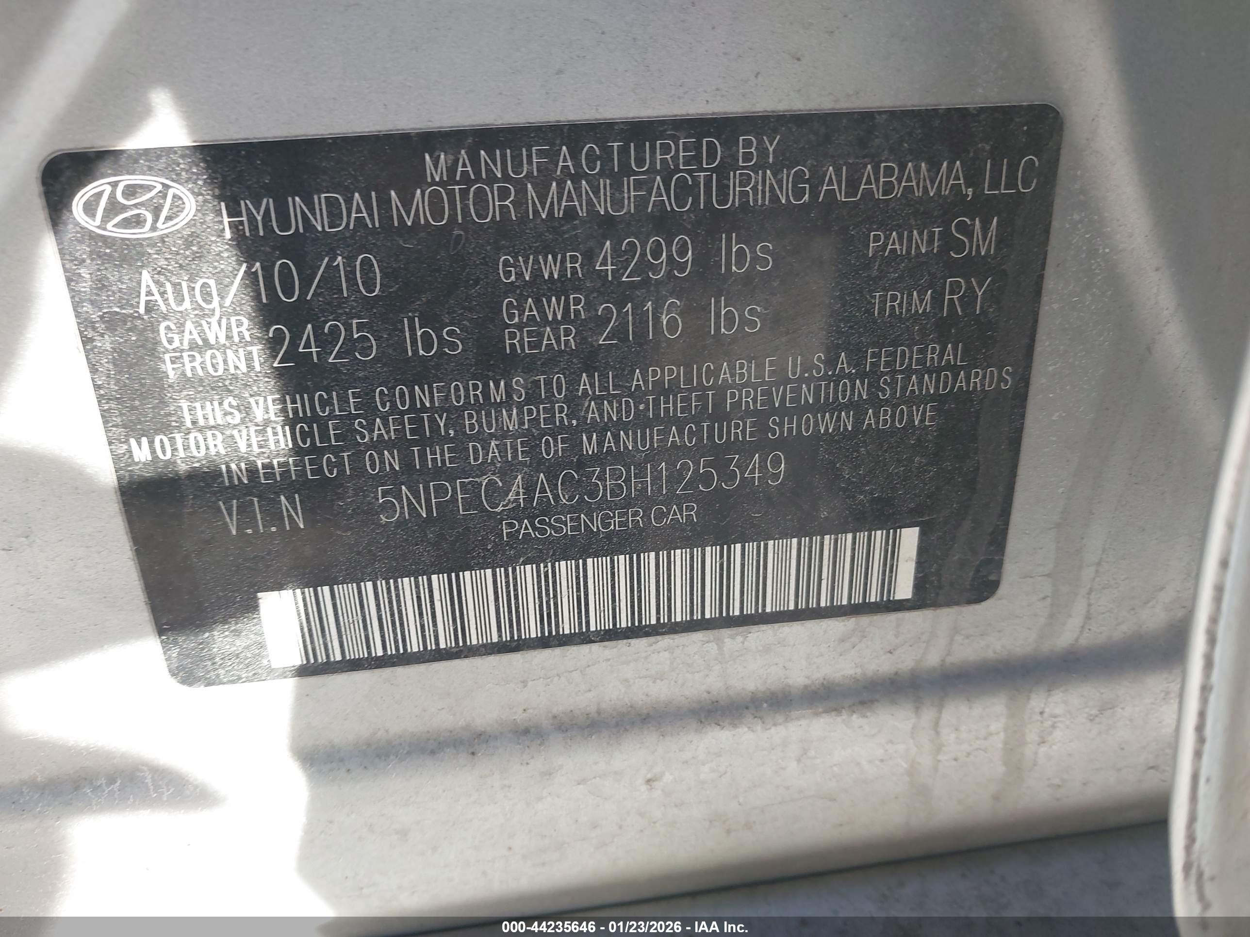 HYUNDAI SONATA image 9