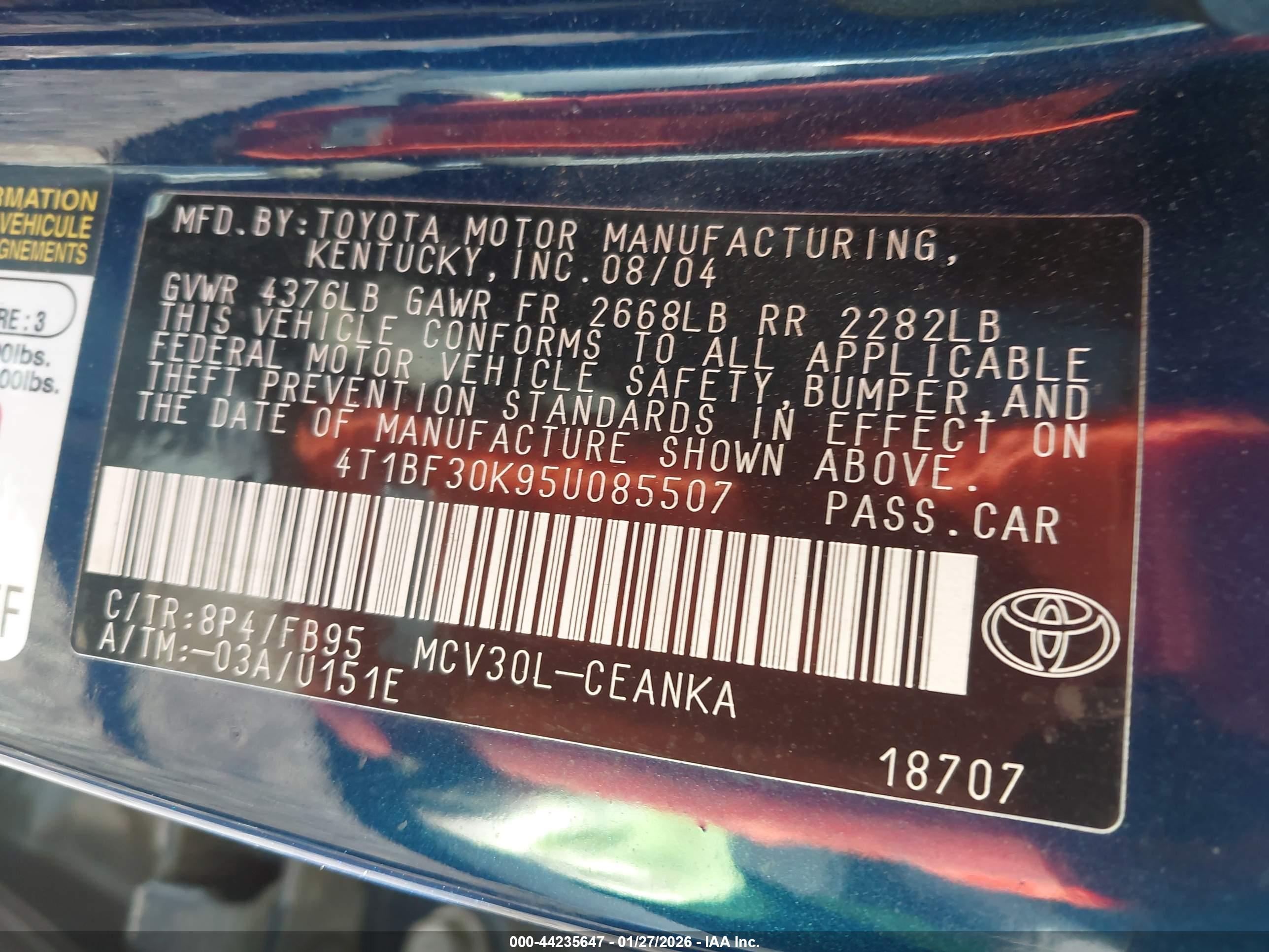 TOYOTA CAMRY image 9