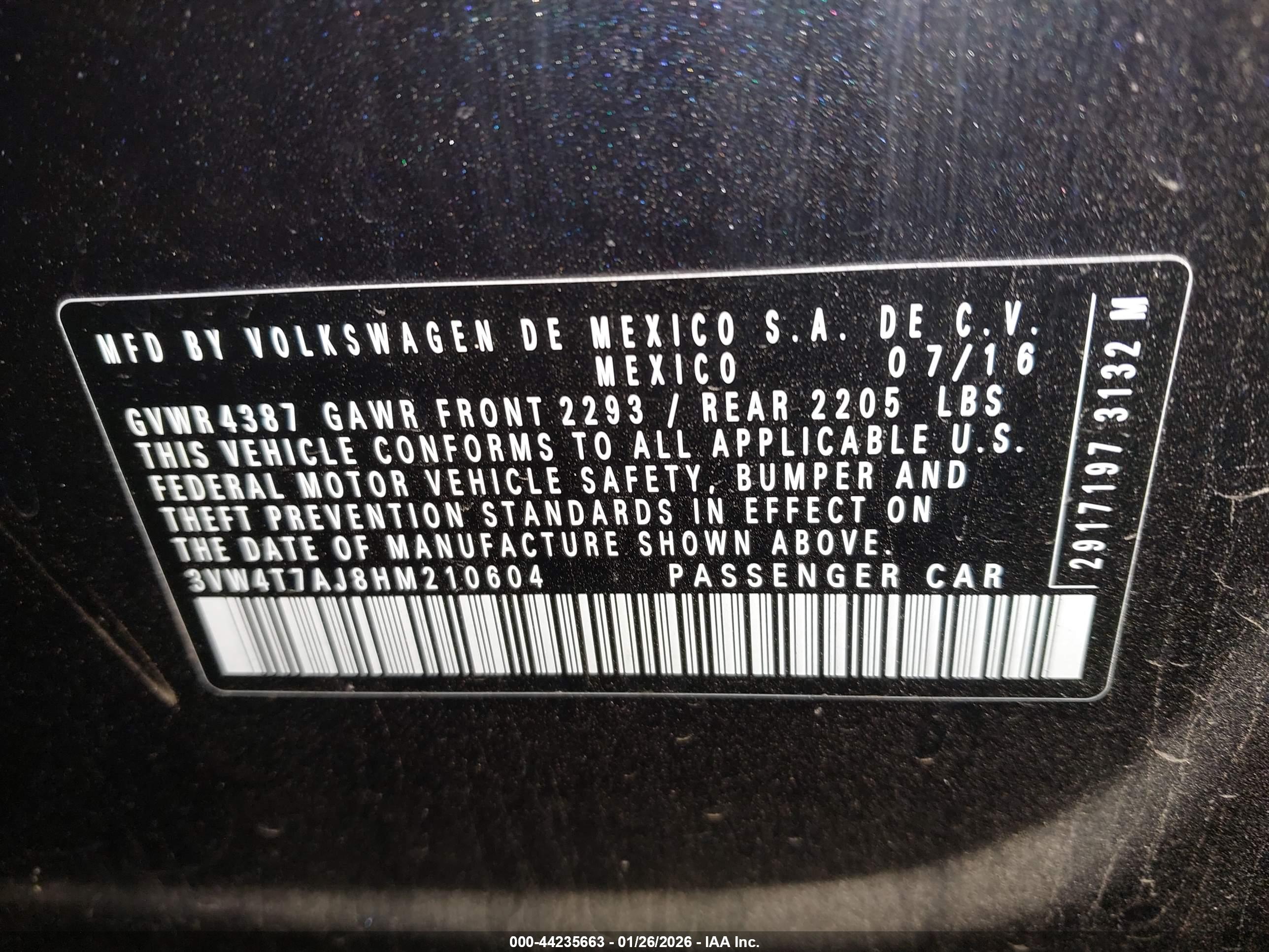 VOLKSWAGEN JETTA image 9