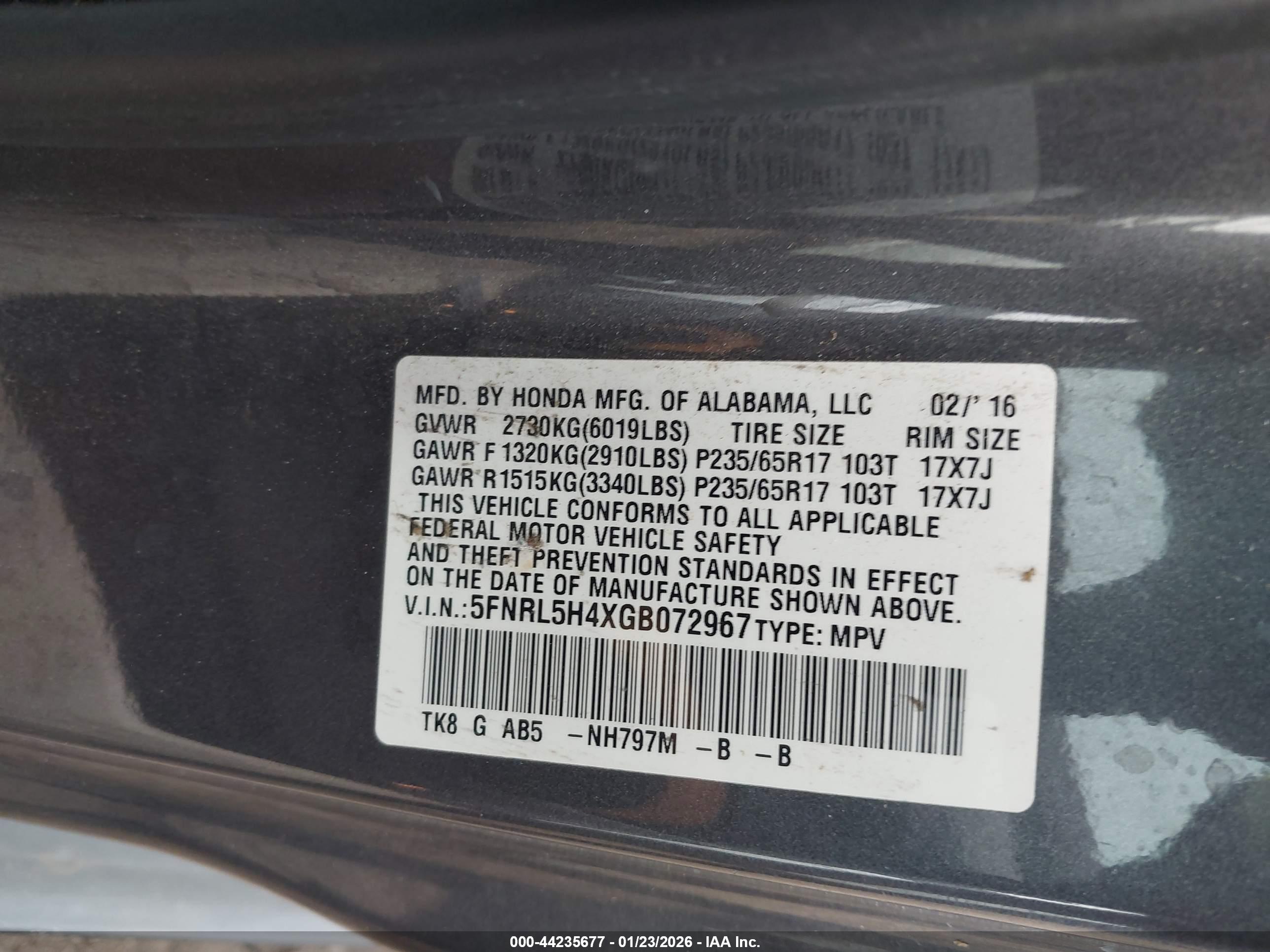 HONDA ODYSSEY image 9