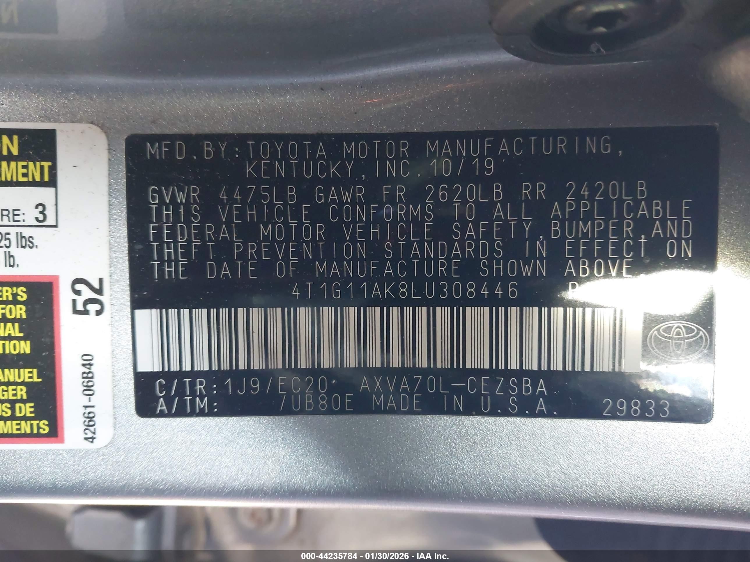 TOYOTA CAMRY image 9