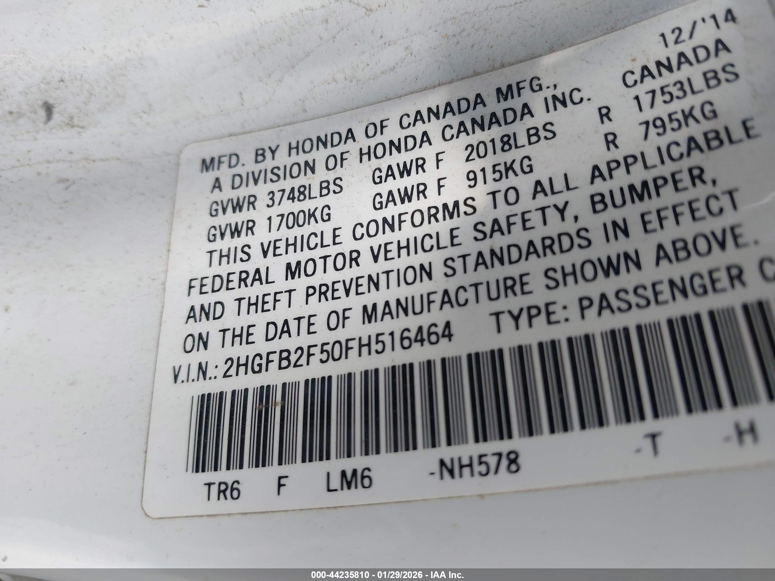 HONDA CIVIC image 9