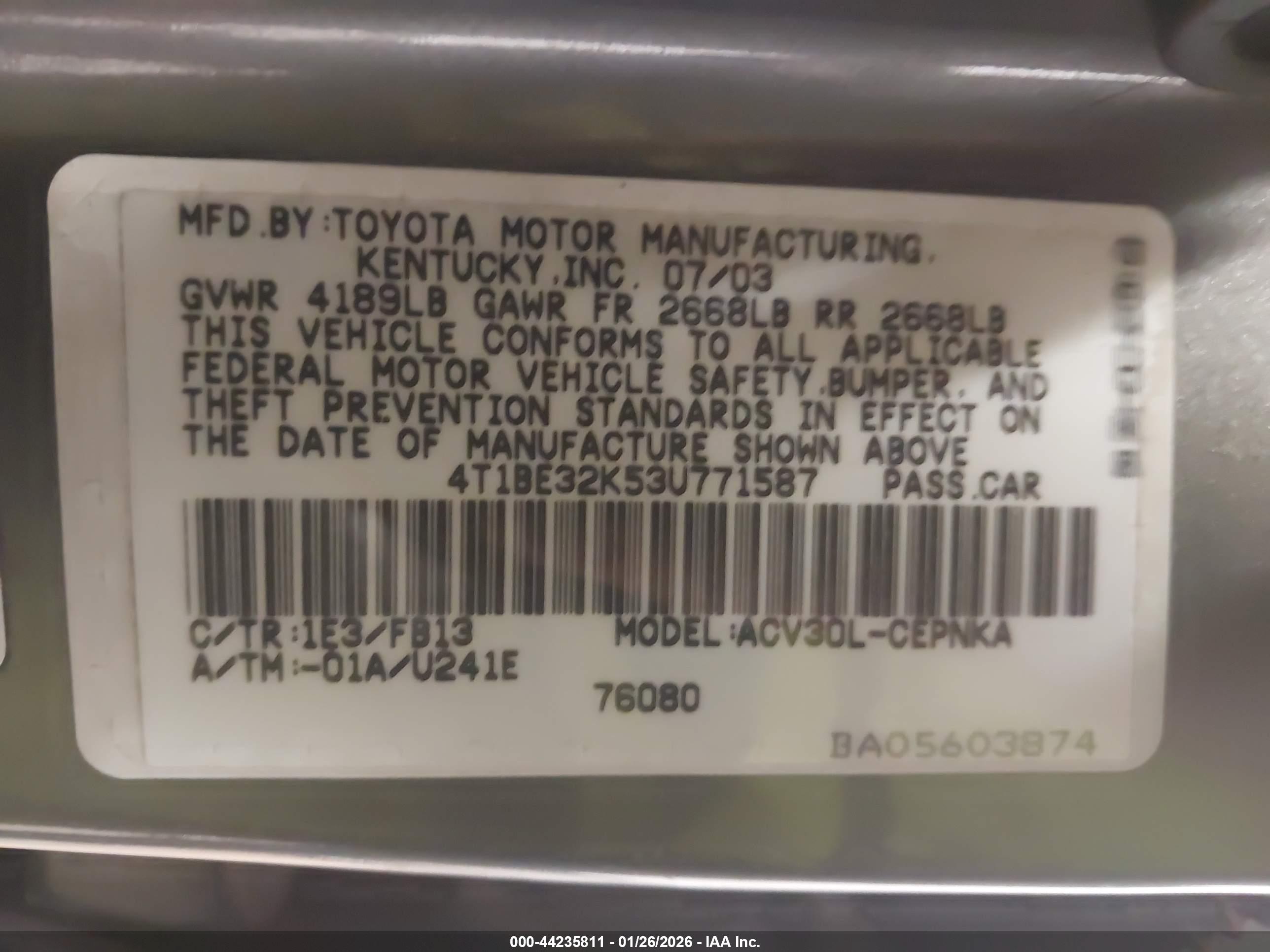 TOYOTA CAMRY image 9
